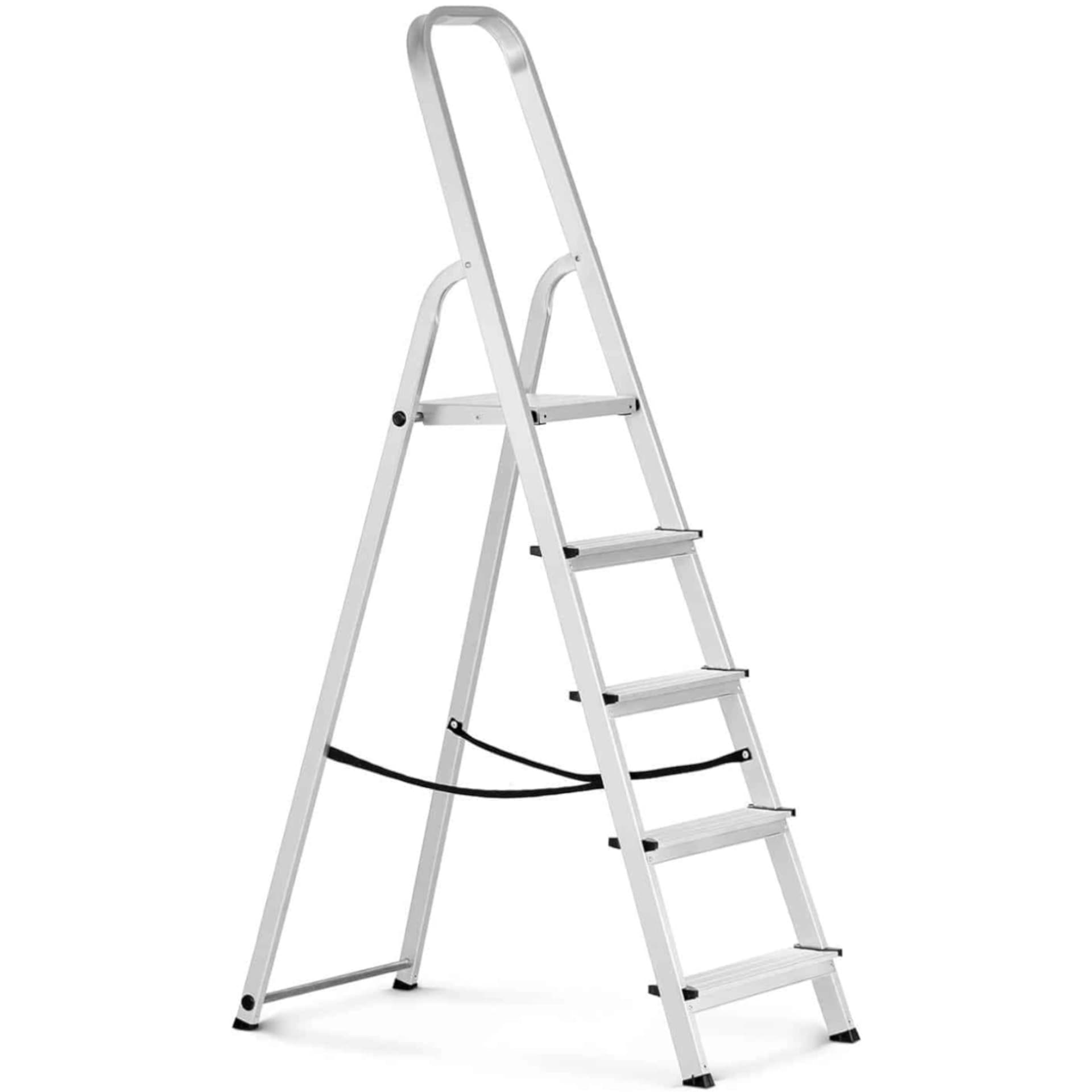 

Drabina drabinka składana aluminiowa 5 stopni wys. 100cm do 150kg