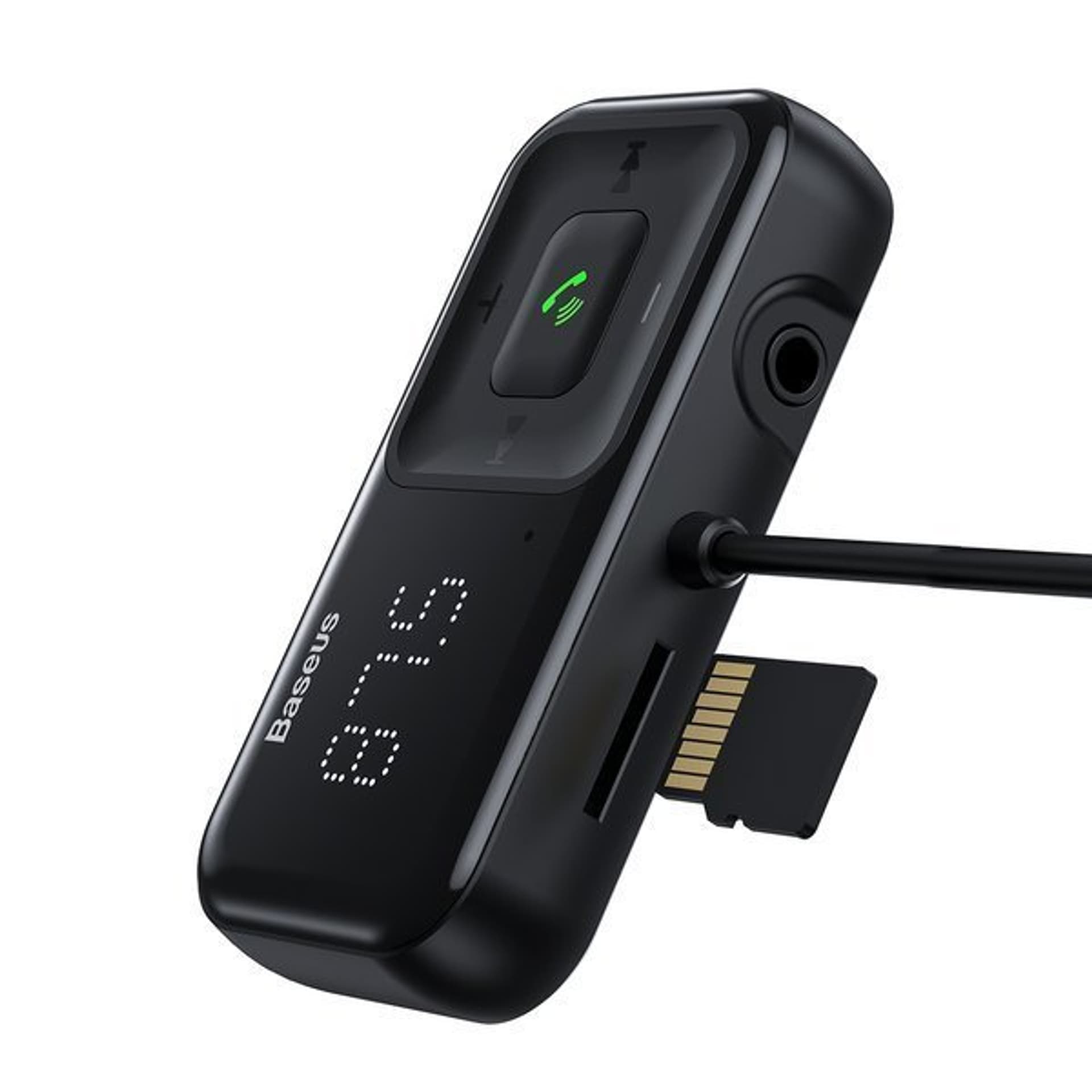 

Transmiter FM bezprzewodowy Bluetooth z ładowarką S-16 Overseas edition czarny