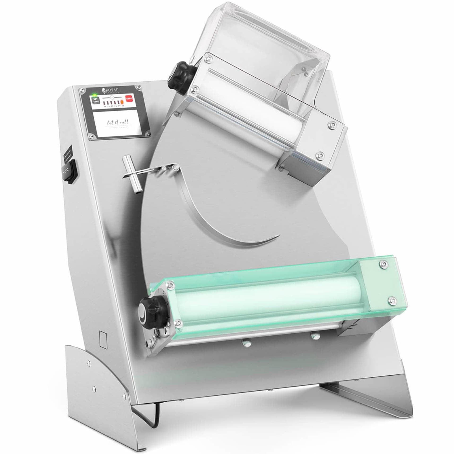 

Wałkownica automatyczna do ciasta do pizzy pity tortilli śr. 14-29 cm 240 W