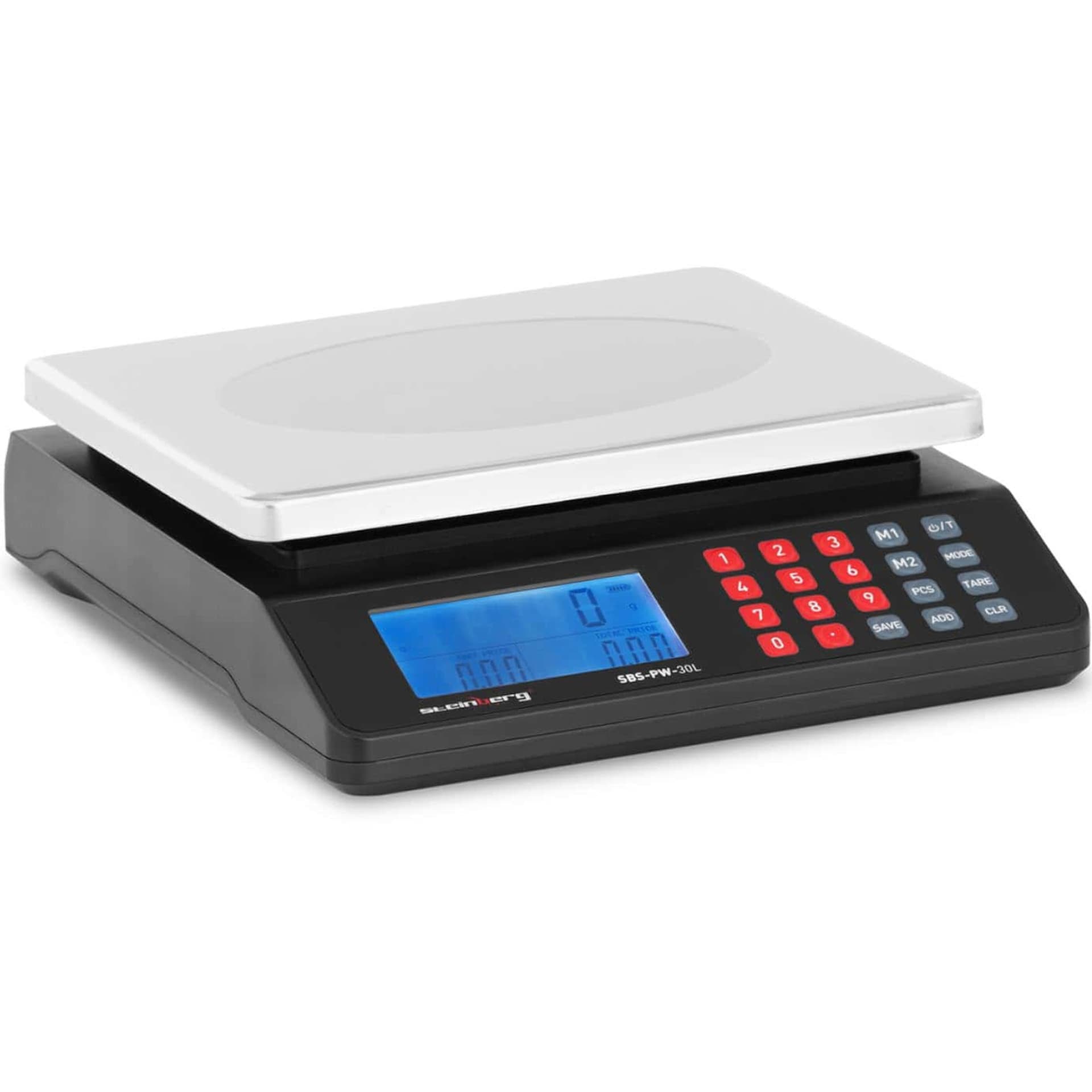 

Waga kontrolna stołowa sklepowa magazynowa LCD 30 kg / 1 g