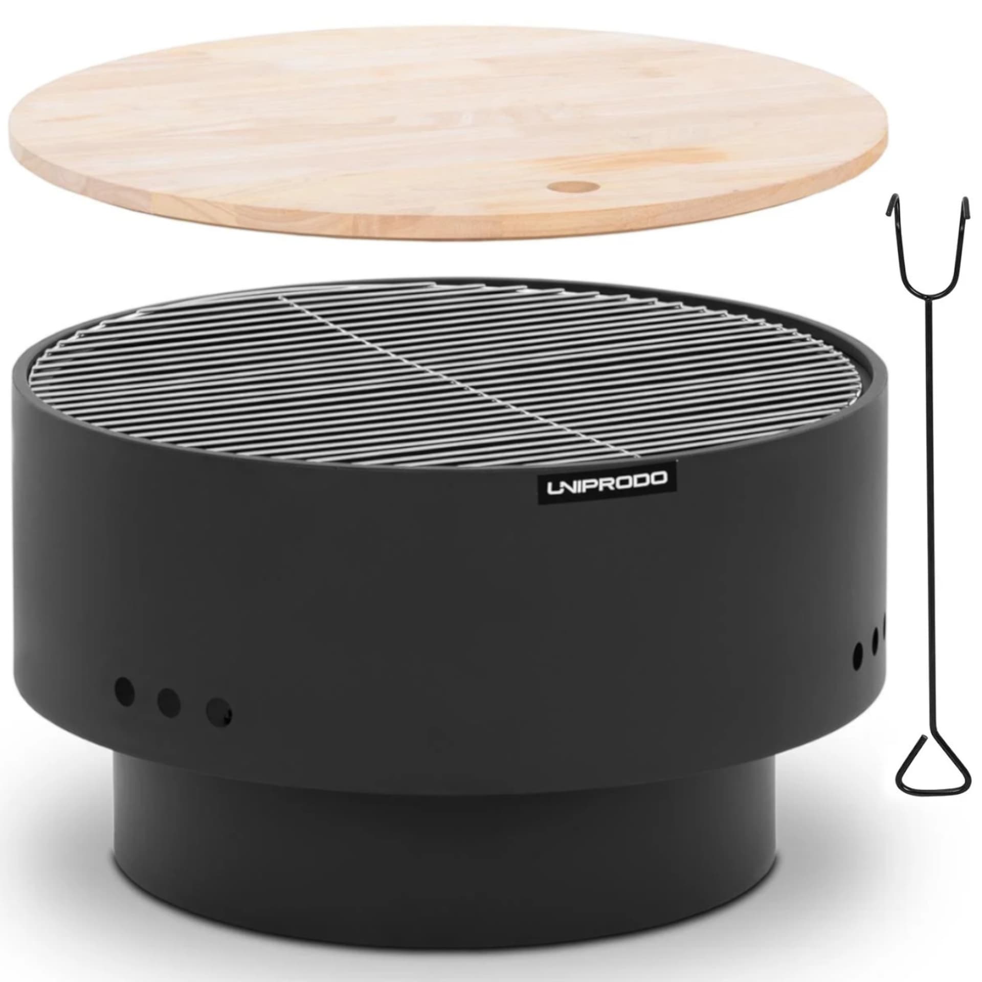 

Palenisko ogrodowe grill stolik 3w1 metalowe 60 x 60 x 36 cm