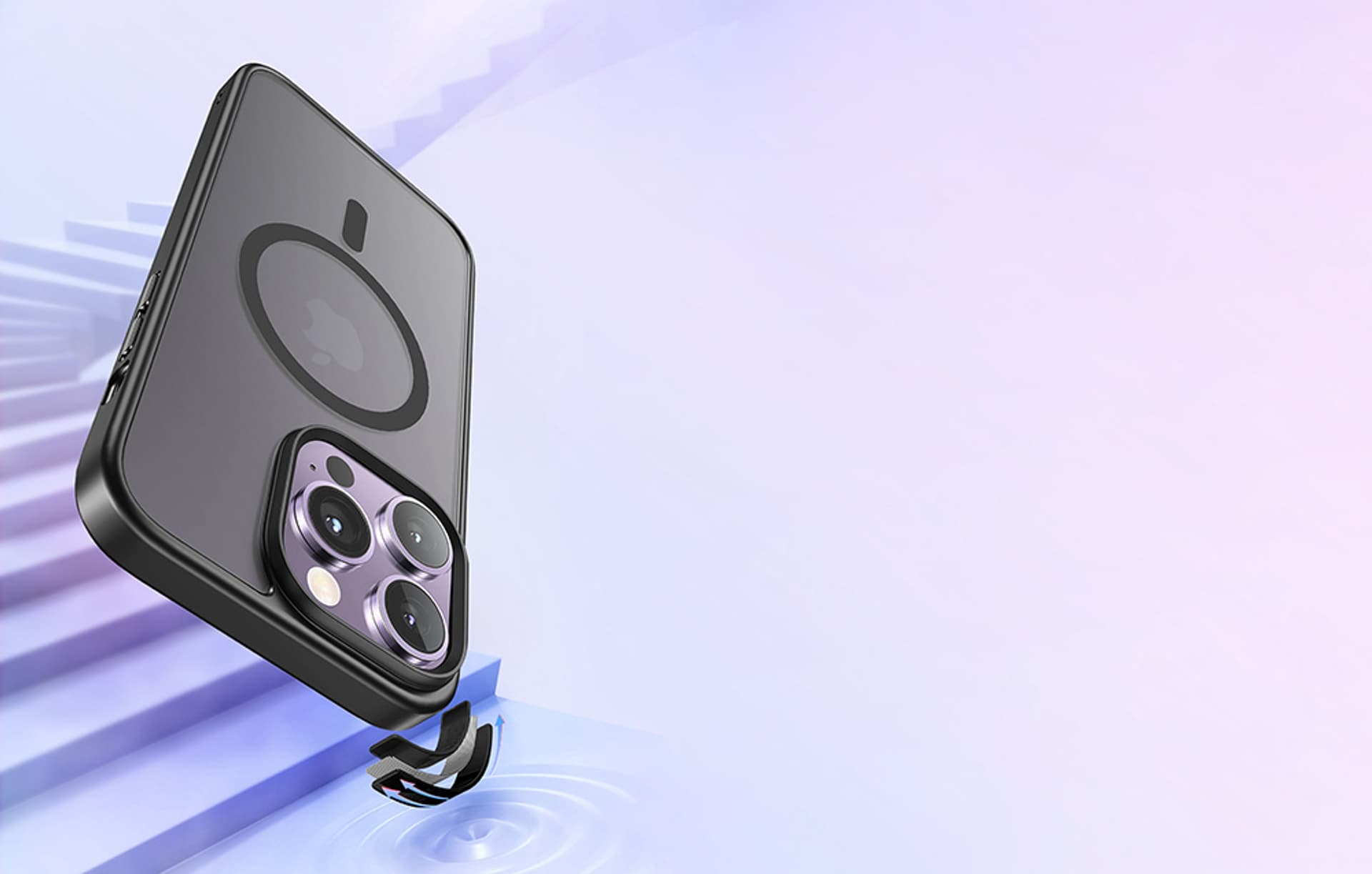 

Etui McDodo Magnetic do iPhone 15 Pro (czarny)