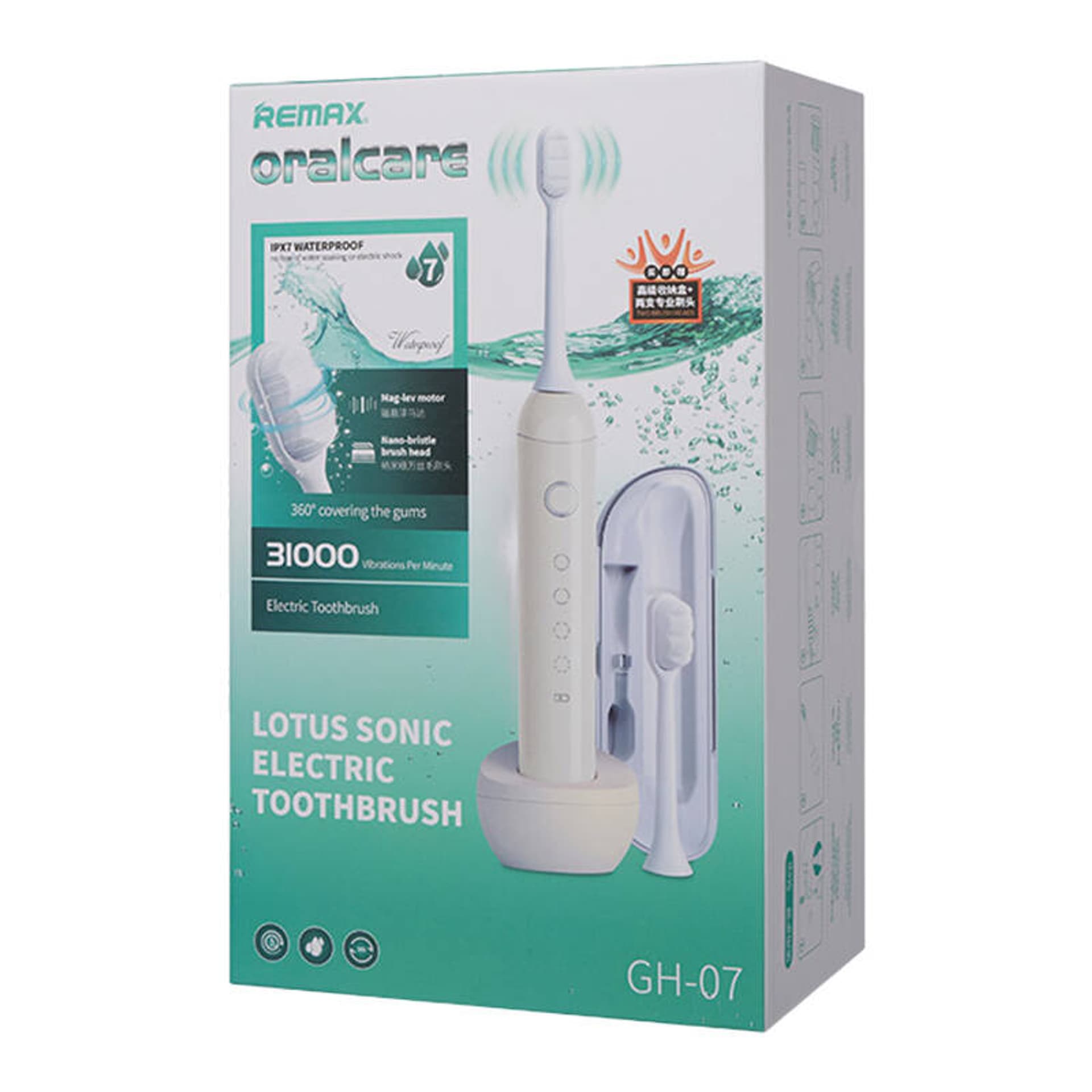 

Szczoteczka soniczna do zębów Remax GH-07 Biała