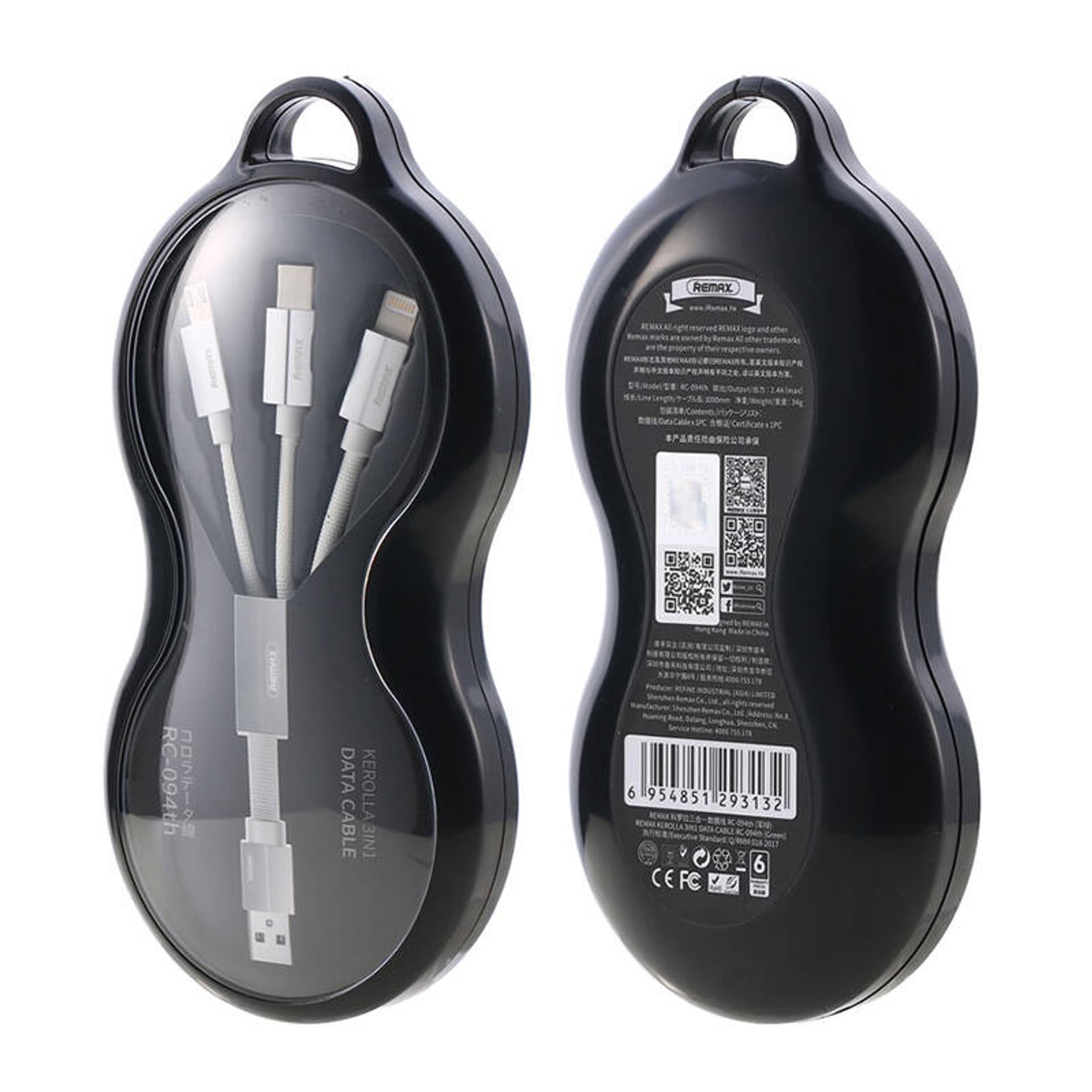 

Kabel USB 3in1 Remax Kerolla, 1m (biały)