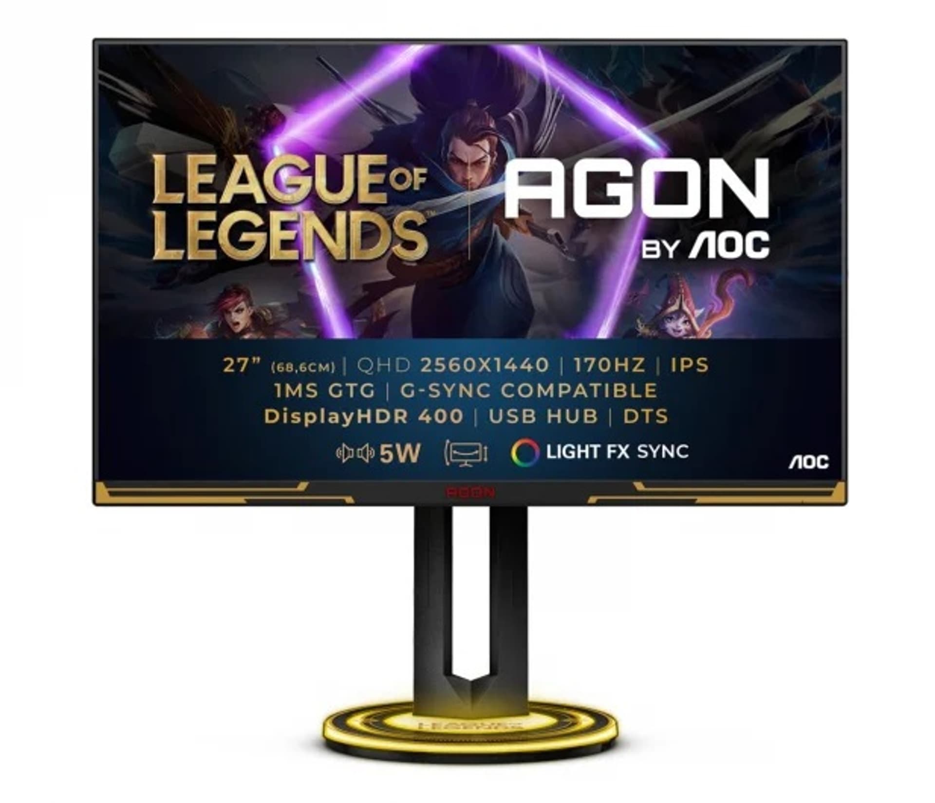 

Monitor AOC 27" 2560 x 1440 AG275QXL Czarny