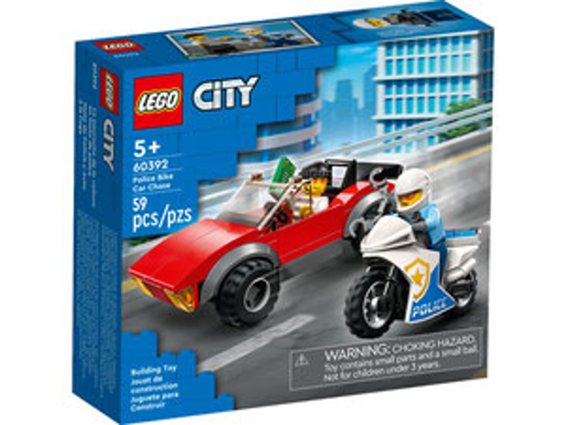 

LEGO City Motocykl policyjny - pościg za samochodem 60392