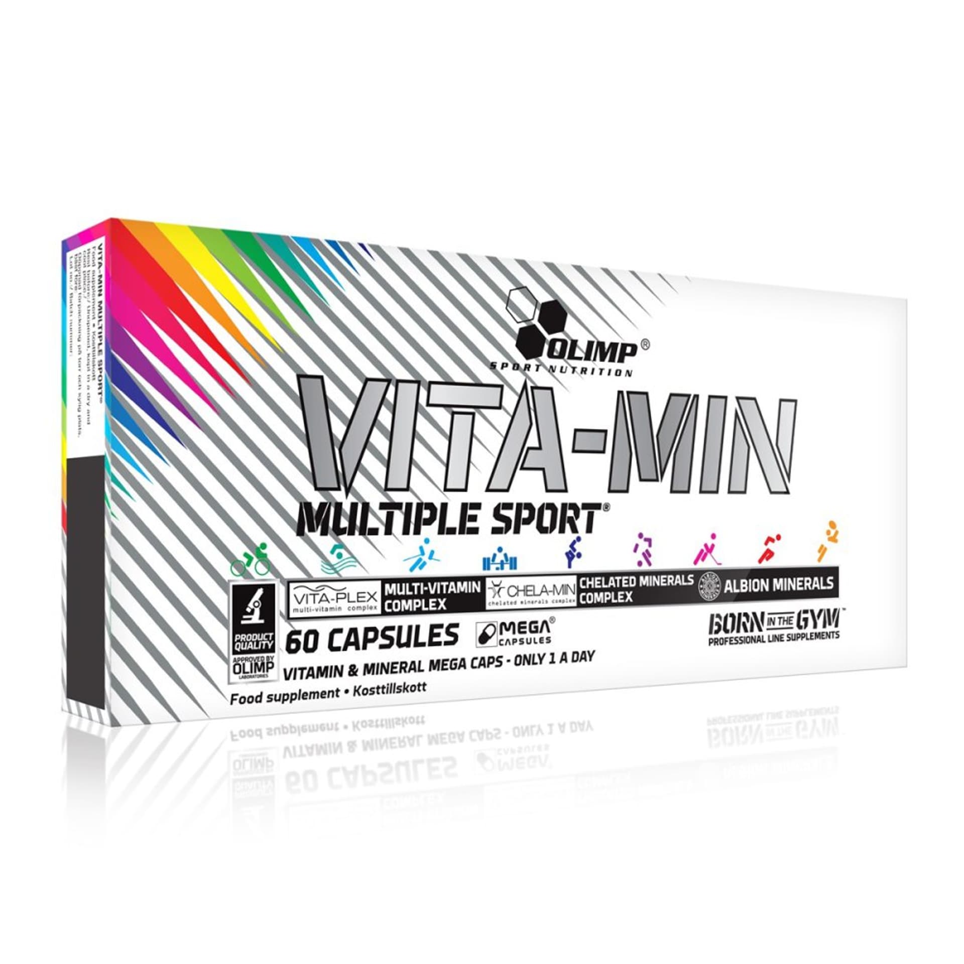 

Vita-min Multiple Sport Mega Caps 40+ (tabletki) 60 szt, Tabletki) 60 sz