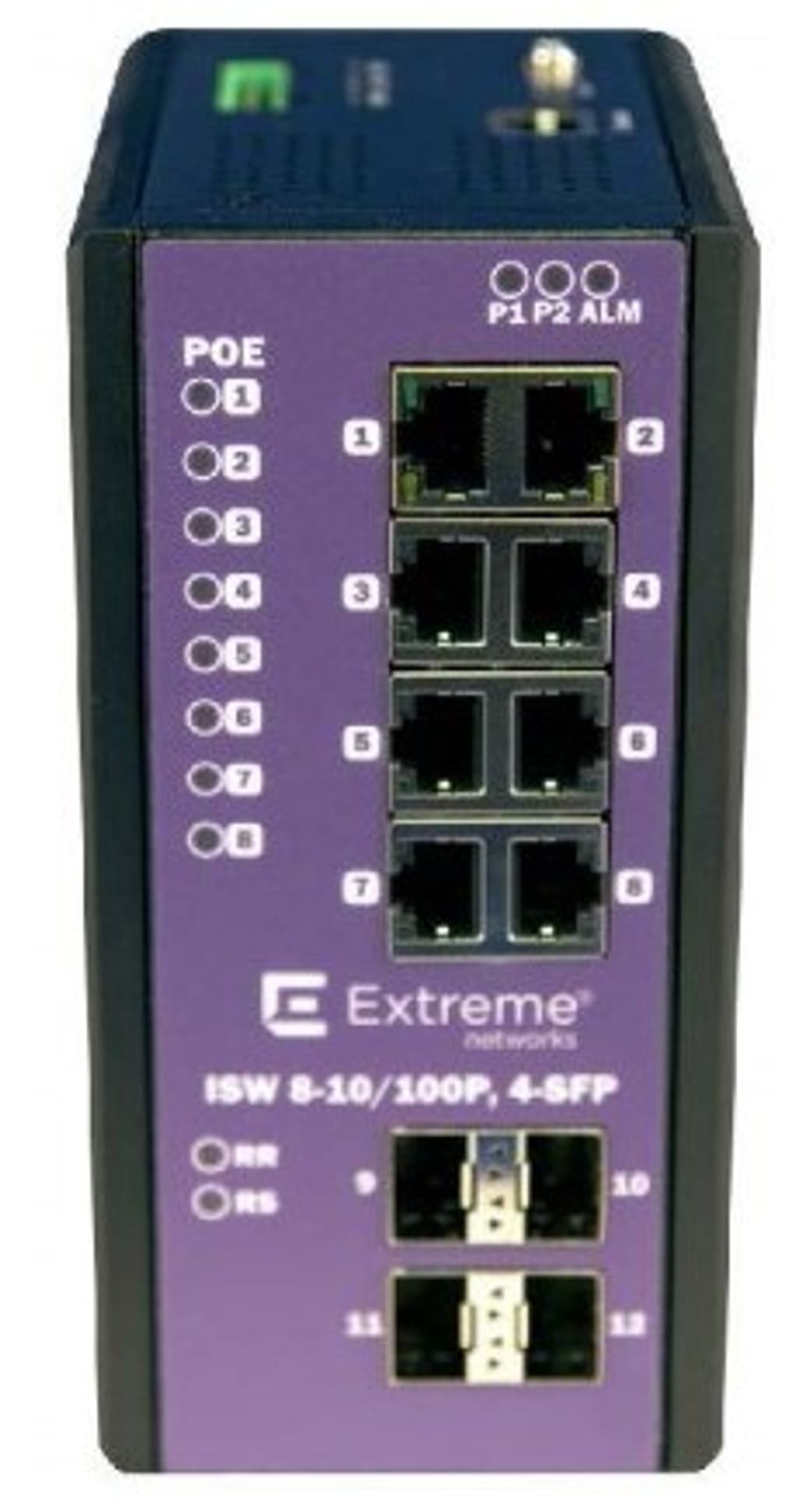 

Extreme Networks ISW 8-10/100P4-SFP/8-PORT POE+ 10/100 W/4-PORT IN