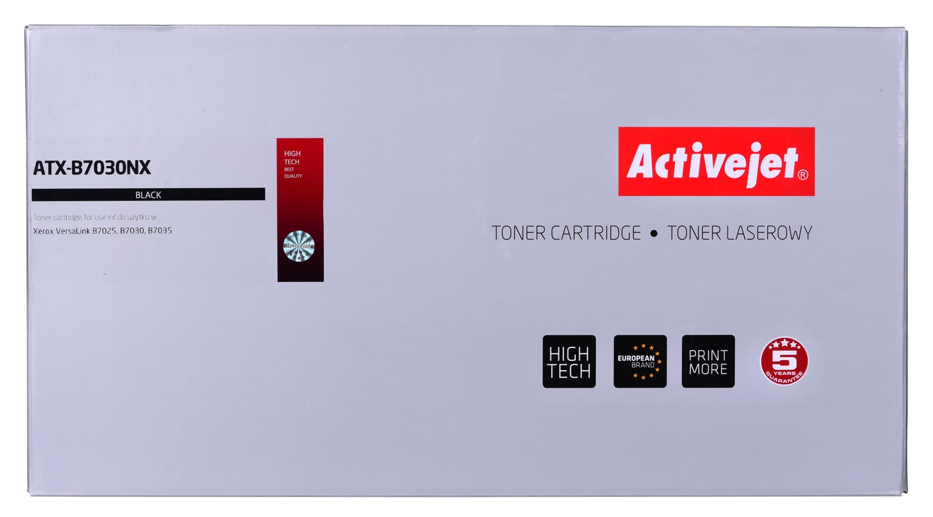 

Activejet Toner ATX-B7030NX (zamiennik XEROX 106R03396; Supreme; 30000 stron; czarny)