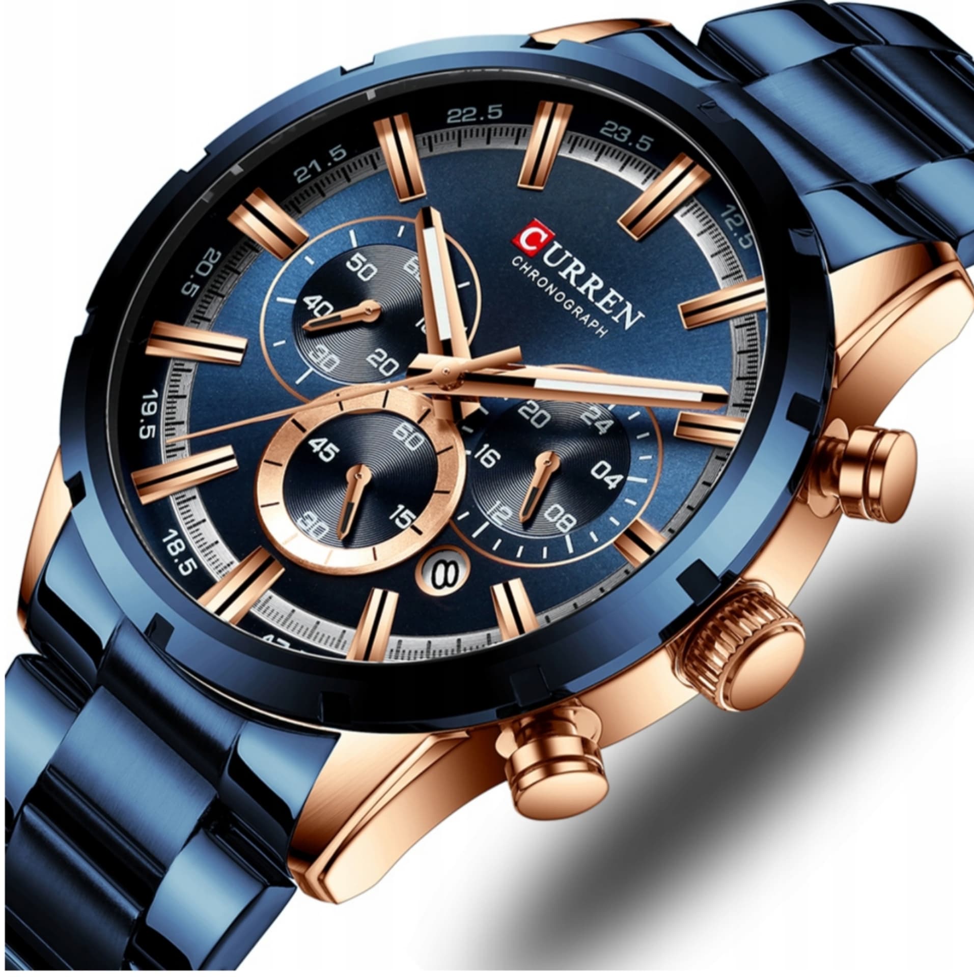 

ZEGAREK MĘSKI CURREN 8355- CHRONOGRAF (zc028e) + BOX, Zc028e) + bo