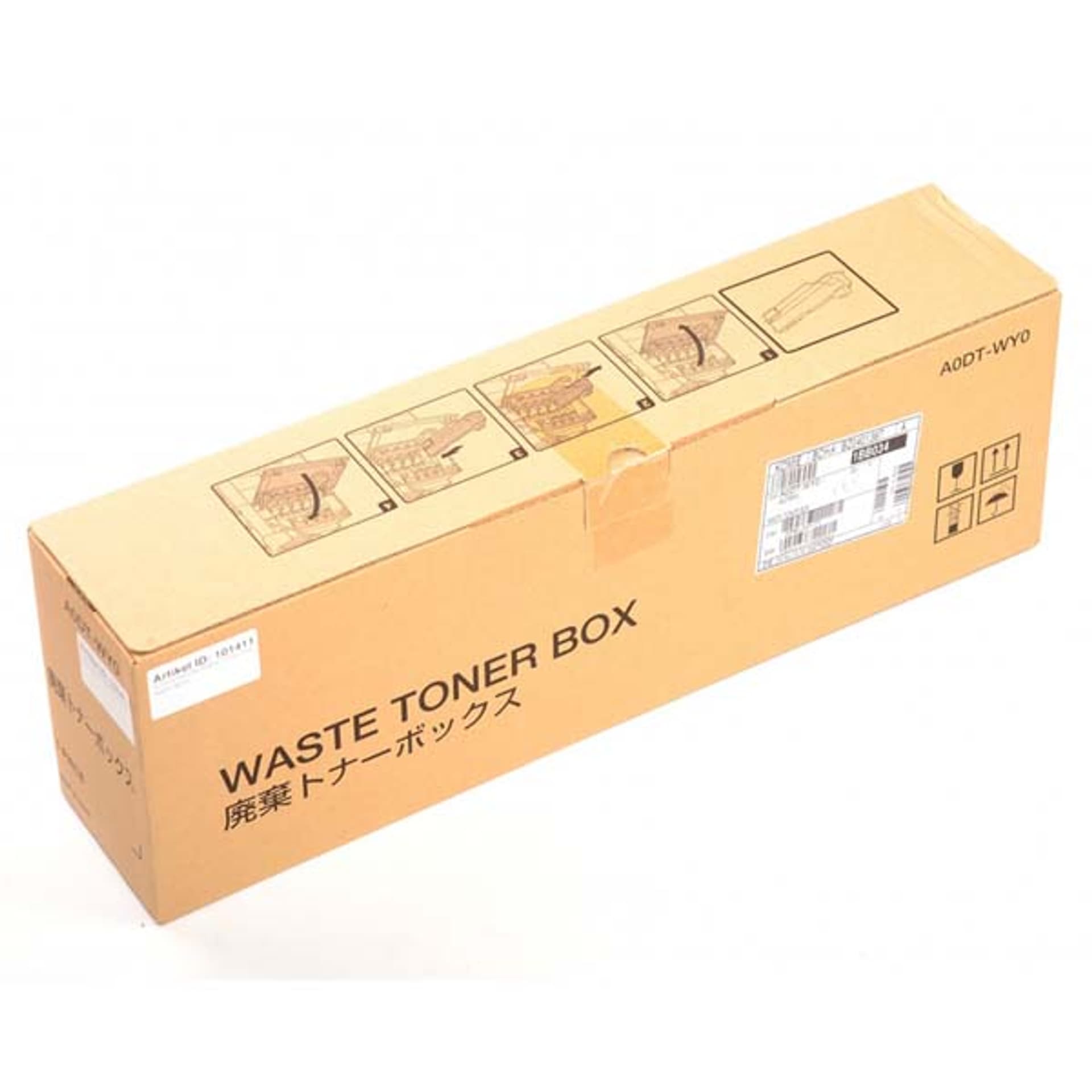 

Konica Minolta oryginalny waste box A0DTWY0, 45000s, Konica Minolta Bizhub C200, C203, C253, C353, pojemnik na zużyty toner