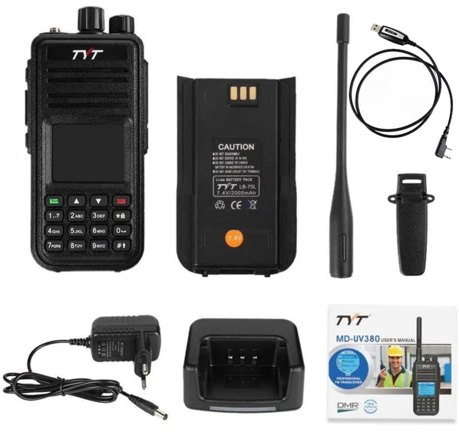 

Radiotelefon TYT MD UV-380SP DMR VHF/UHF Tier I/II programator