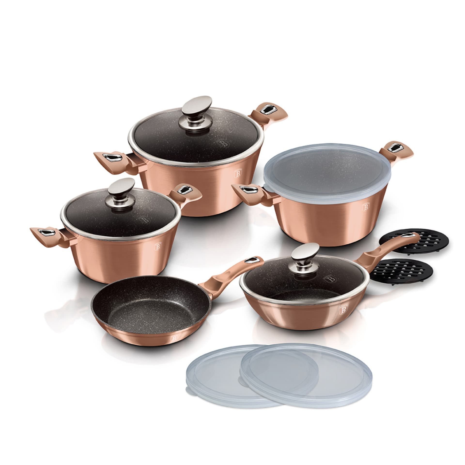 

ZESTAW GARNKÓW GRANITOWYCH BERLINGER HAUS BH-7029 ROSE GOLD