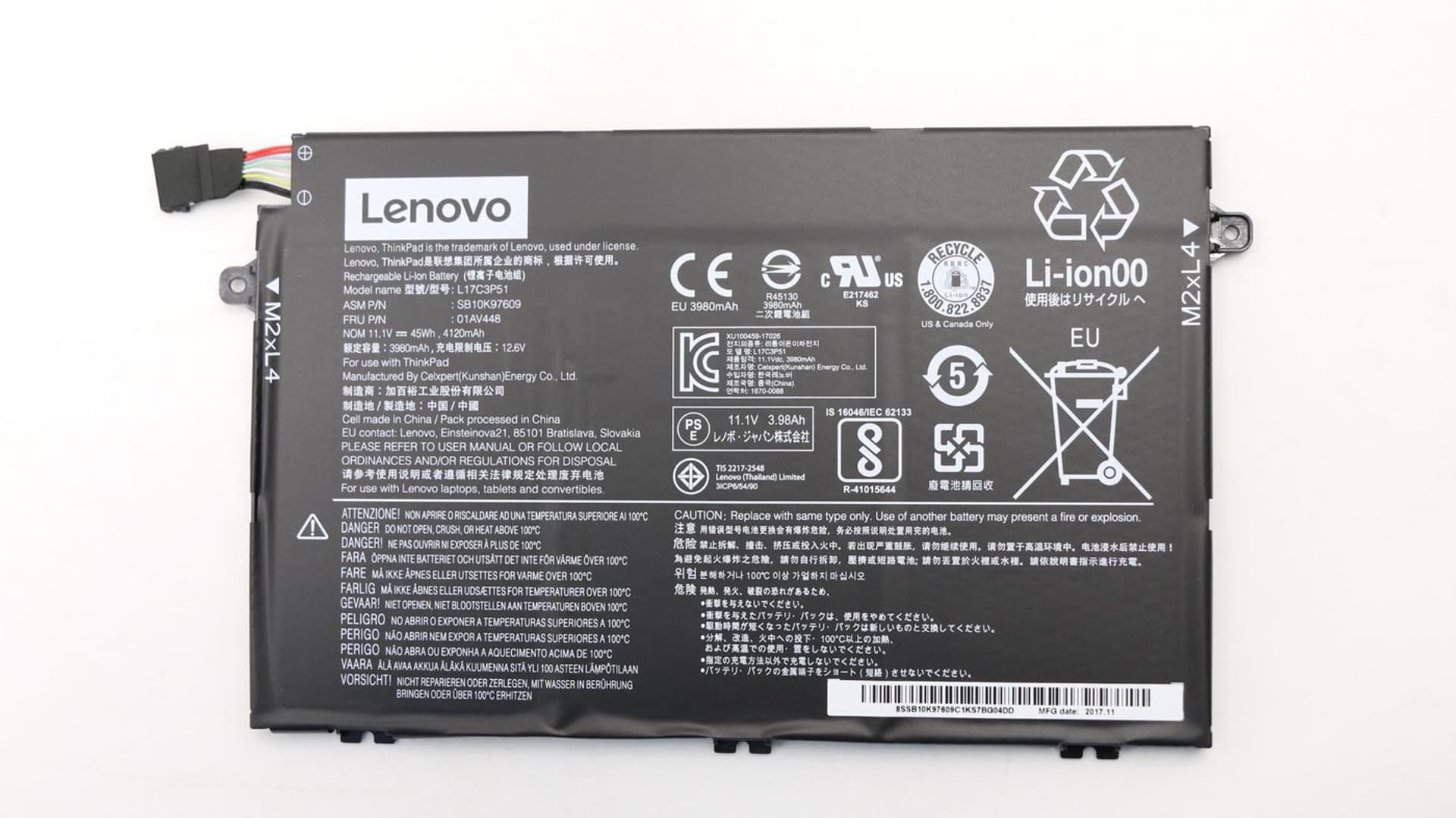 

Lenovo Internal Battery 3Cell 45Wh