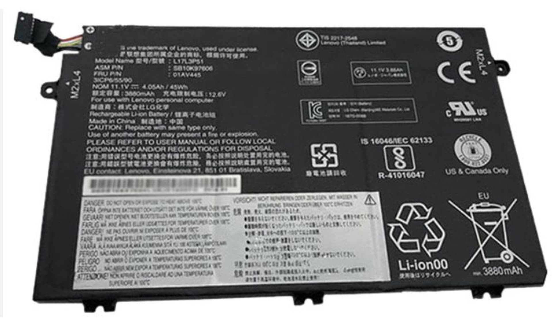 

Lenovo Battery 3c 45Wh LiIon SMP