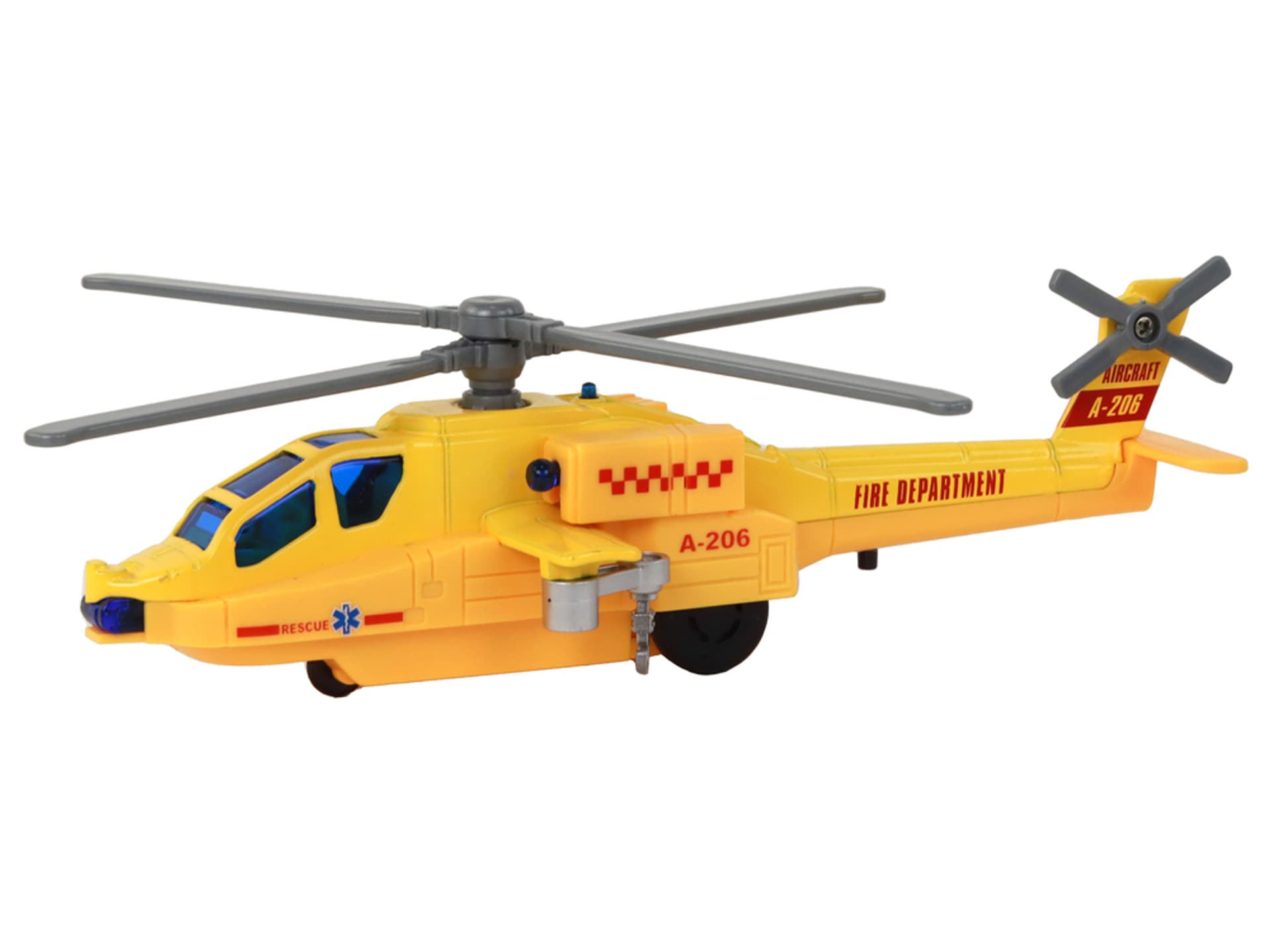 

Helikopter Śmigłowiec Aluminiowy Ratunkowy Z Napędem Mix Dźwięk Światła