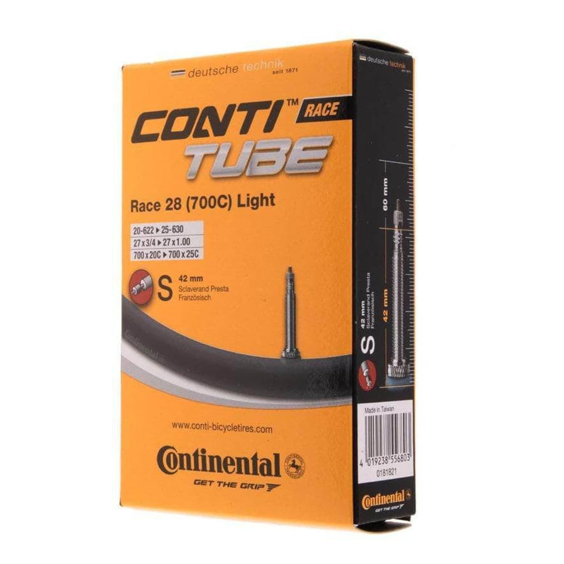 

Continental dętka szosa Race 28 Light 18-25x700 S42mm 70g