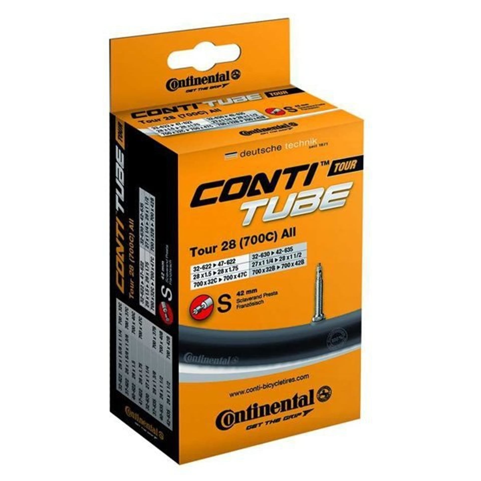 

Dętka trekingowa Continental Tour Wide 26 1.75-2.5 presta S42mm