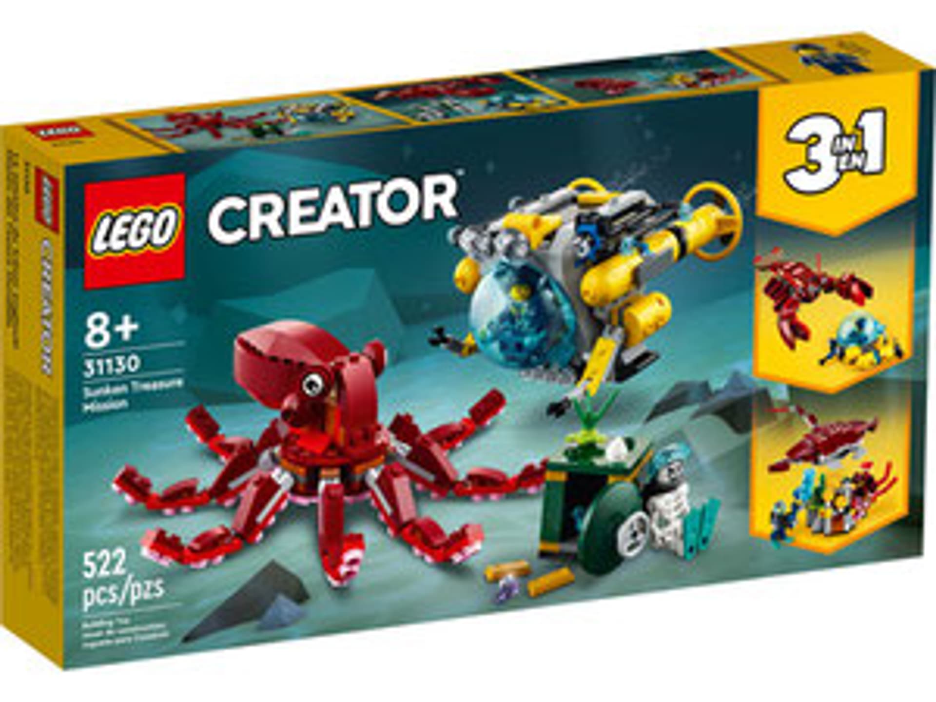 

Creator 3w1 - Wyprawa po zatopiony skarb 31130