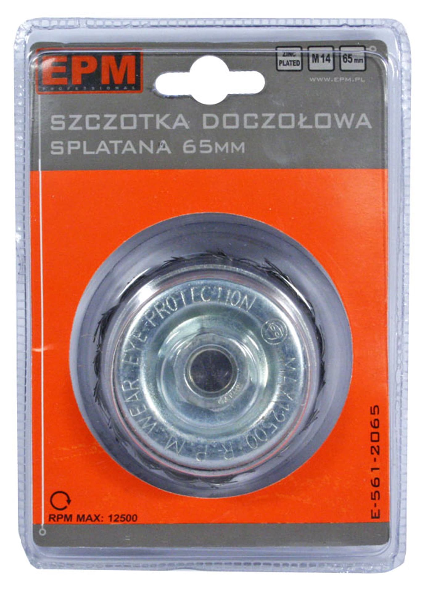 

SZCZOTKA DOCZOŁOWA SPLATANA 85MM ZN