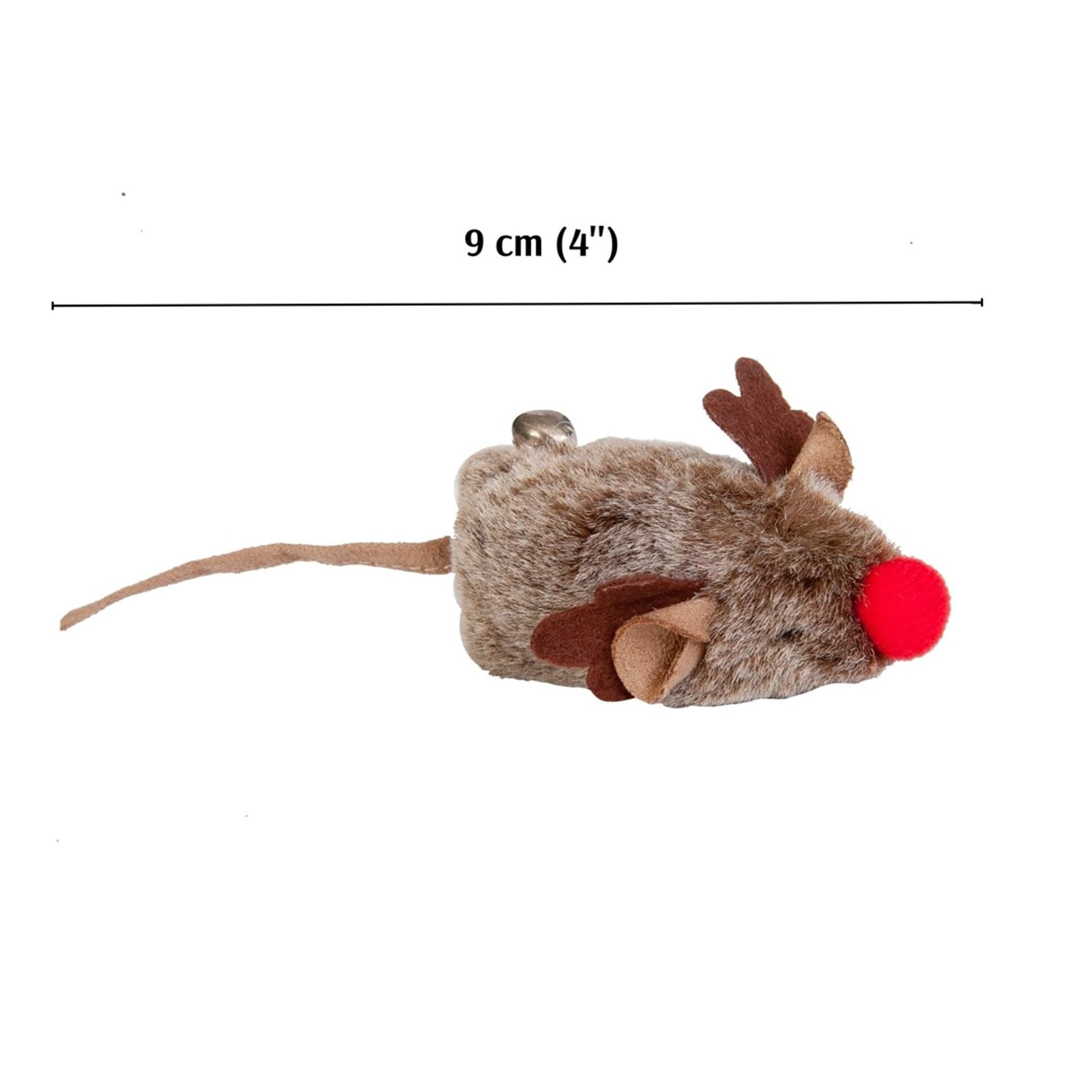 

DINGO Zabawka dla kota MYSZ "RUDOLF" 1szt