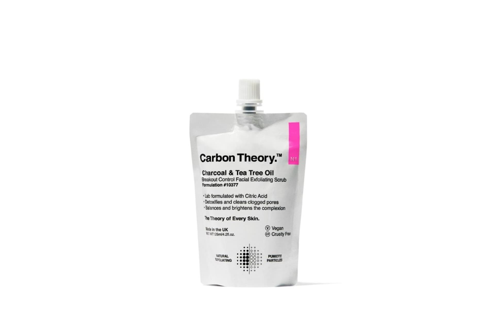 

CARBON THEORY Charcoal & Tea Tree Oil Złuszczający Peeling do twarzy Facial Exfoliating Scrub