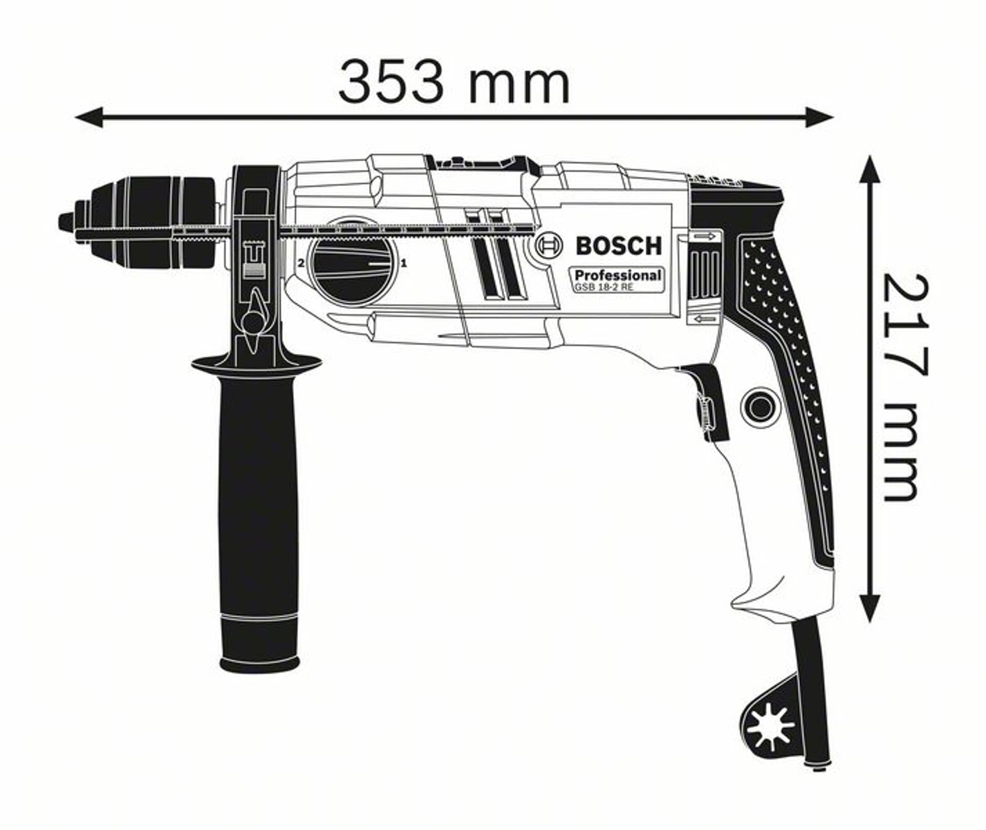 

WIERTARKA UDAROWA GSB 18-2RE 800W - ZUW