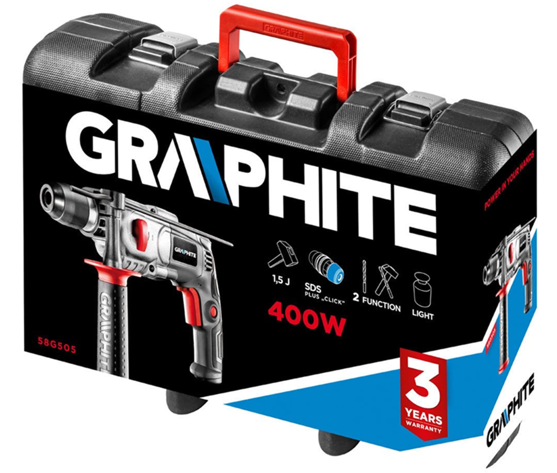 

MŁOTOWIERTARKA SDS+ 400W
