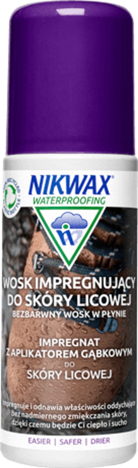 

Wosk impregnujący do skóry licowej Nikwax WWFL gąbka, neutralny 125 ml