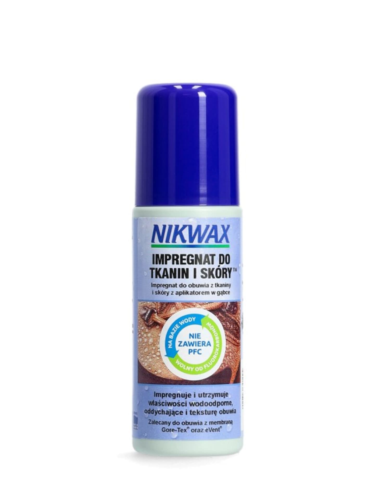 

Impregnat do obuwia Nikwax Tkanina i skóra gąbka 125 ml