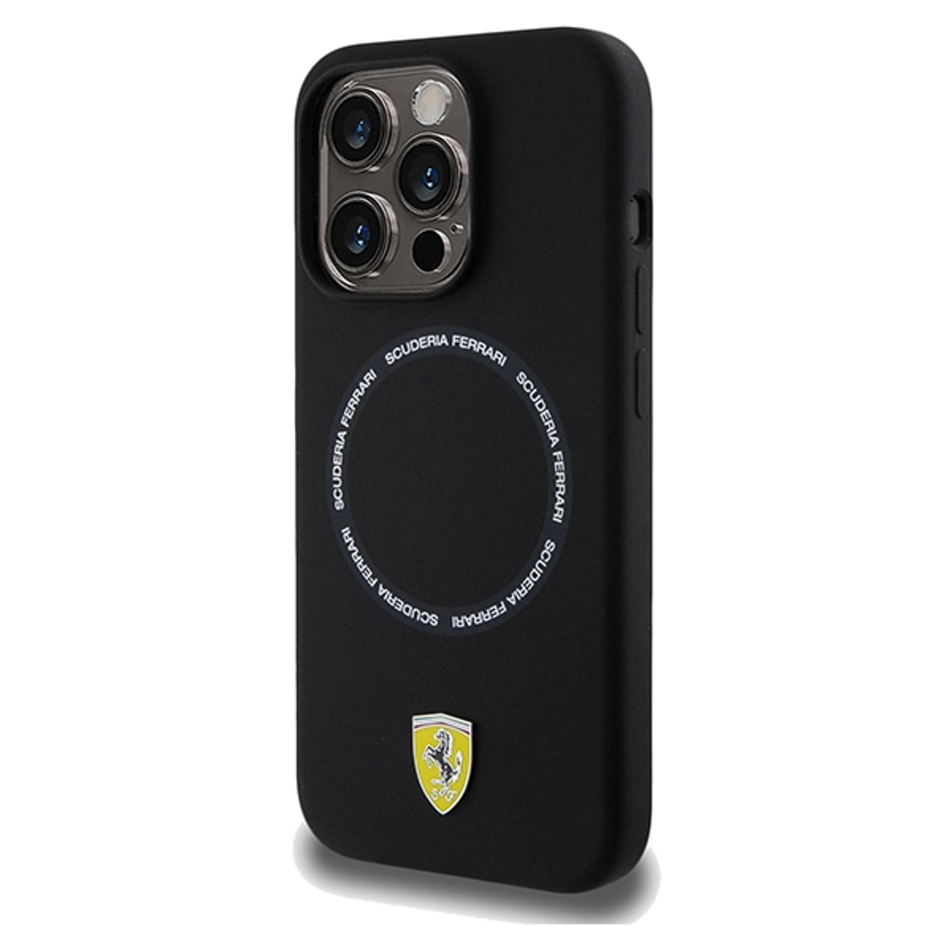 

Ferrari FEHMP15XSBAK iPhone 15 Pro Max 6.7" czarny/black hardcase Printed Ring MagSafe