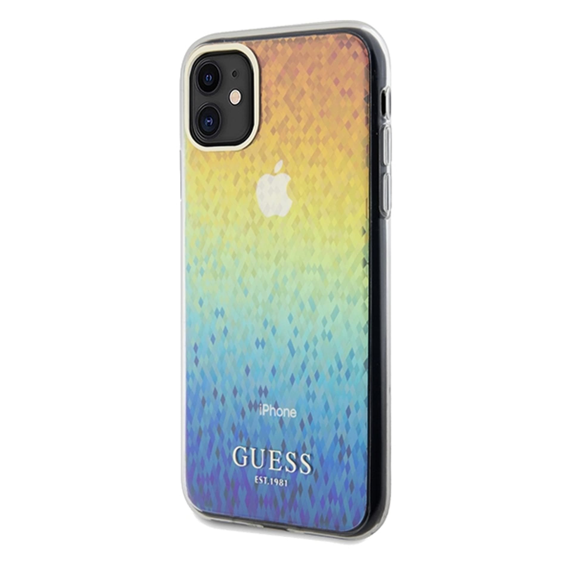 

Guess GUHCN61HDECMI iPhone 11 / Xr 6.1" wielokolorowy hardcase IML Faceted Mirror Disco Iridescent