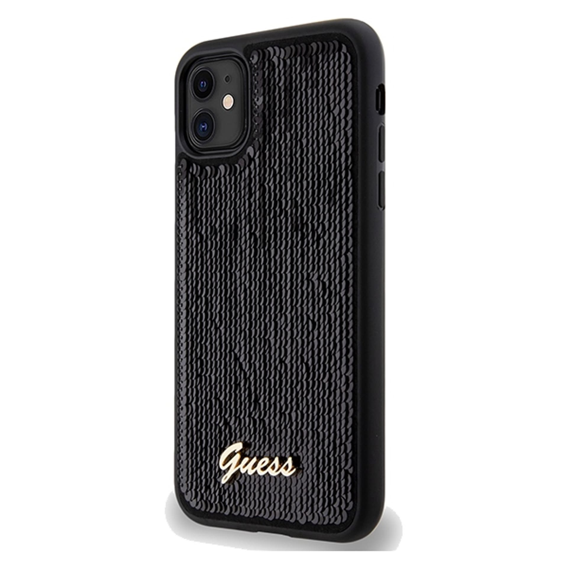 

Guess GUHCN61PSFDGSK iPhone 11 / Xr 6.1" czarny/black hardcase Sequin Script Metal