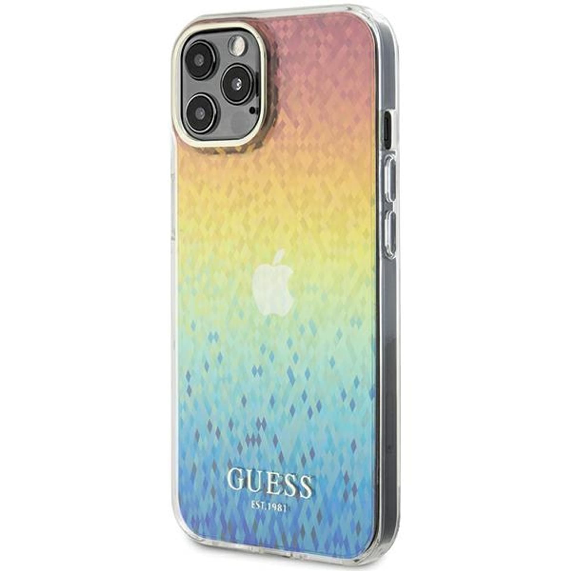 

Guess GUHCP12MHDECMI iPhone 12/12 Pro 6.1" wielokolorowy hardcase IML Faceted Mirror Disco Iridescent