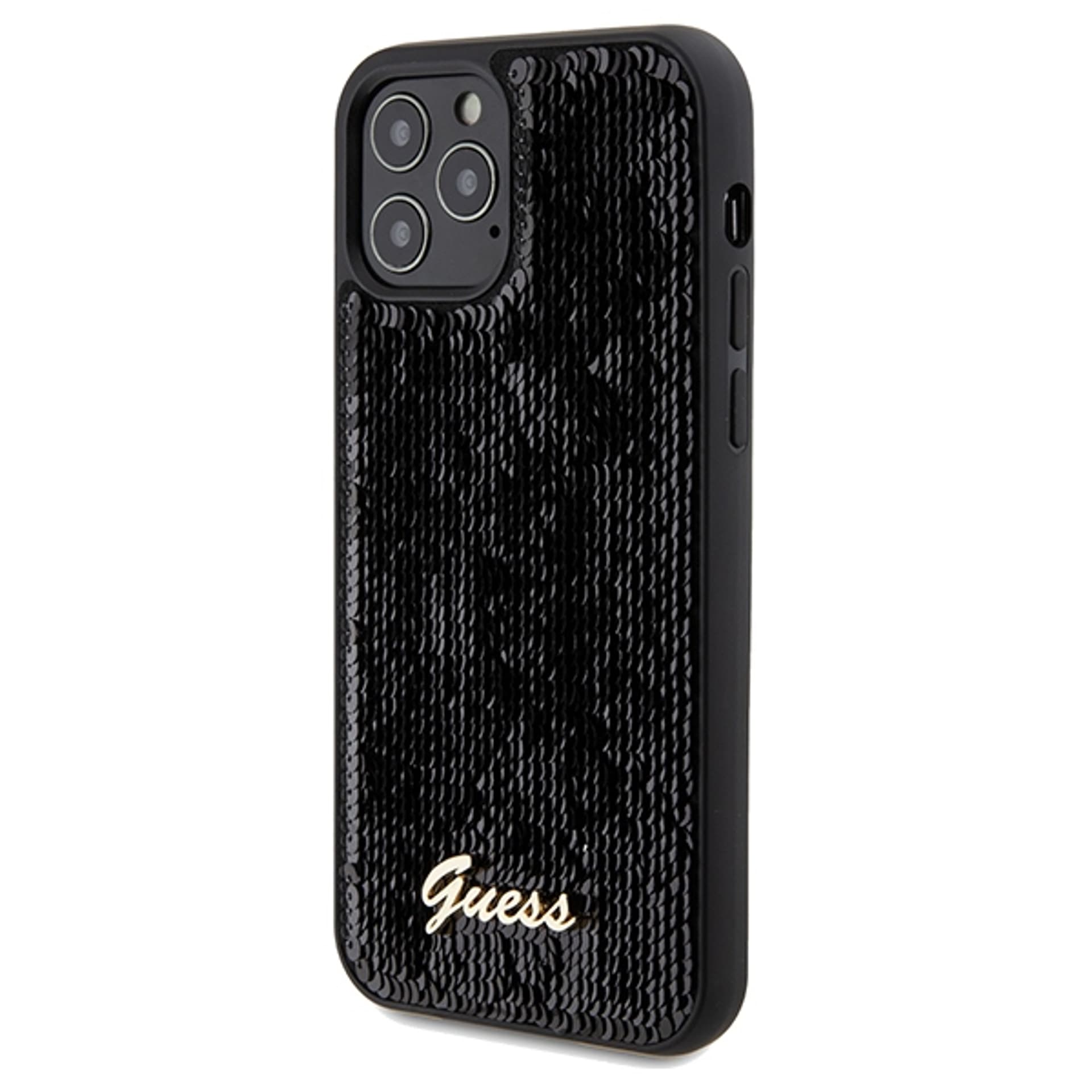

Guess GUHCP12MPSFDGSK iPhone 12/12 Pro 6.1" czarny/black hardcase Sequin Script Metal