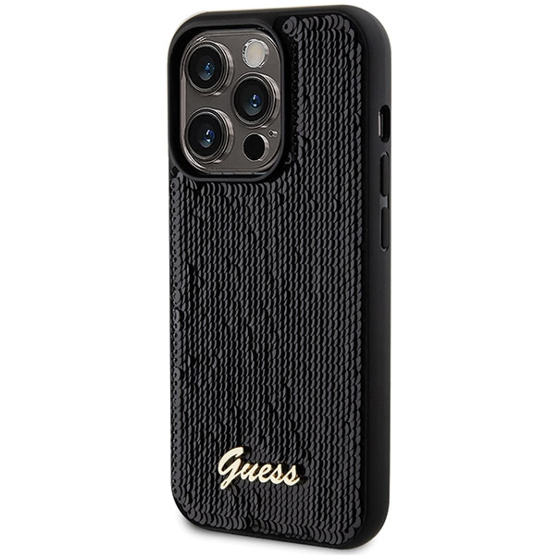 

Guess GUHCP13LPSFDGSK iPhone 13 Pro / 13 6.1" czarny/black hardcase Sequin Script Metal