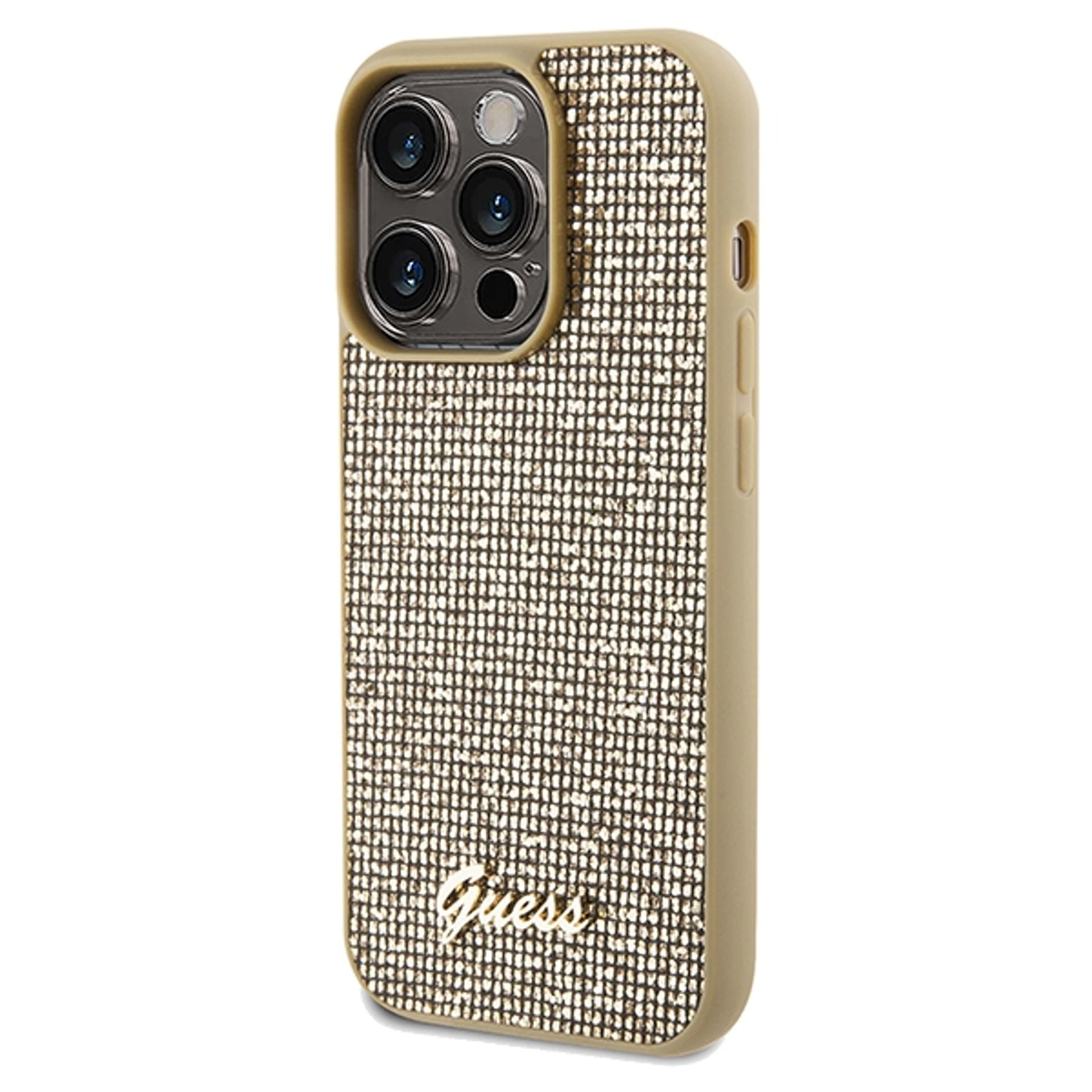 

Guess GUHCP14LPMSDGSD iPhone 14 Pro 6.1" złoty/gold hardcase Disco Metal Script