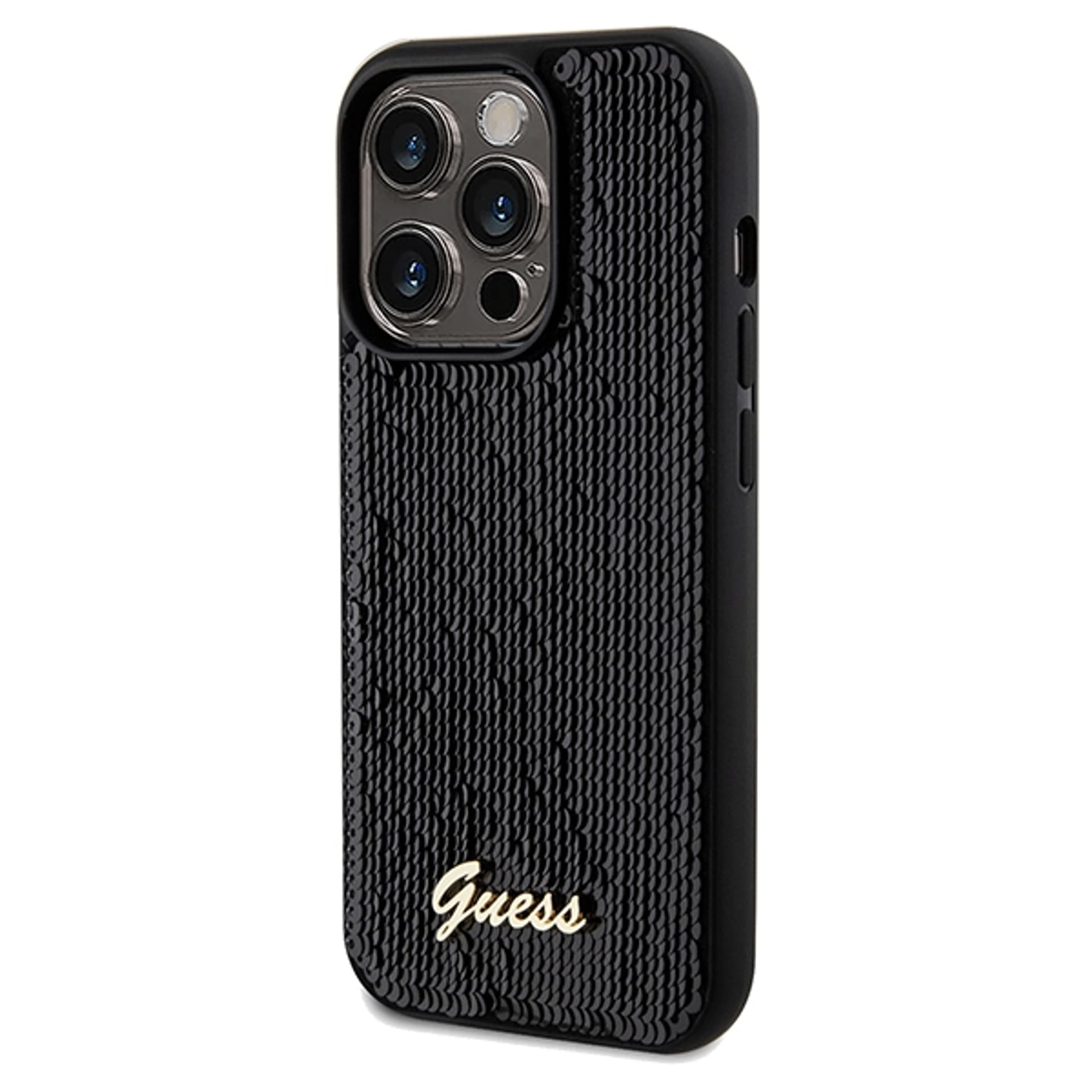 

Guess GUHCP14XPSFDGSK iPhone 14 Pro Max 6.7" czarny/black hardcase Sequin Script Metal