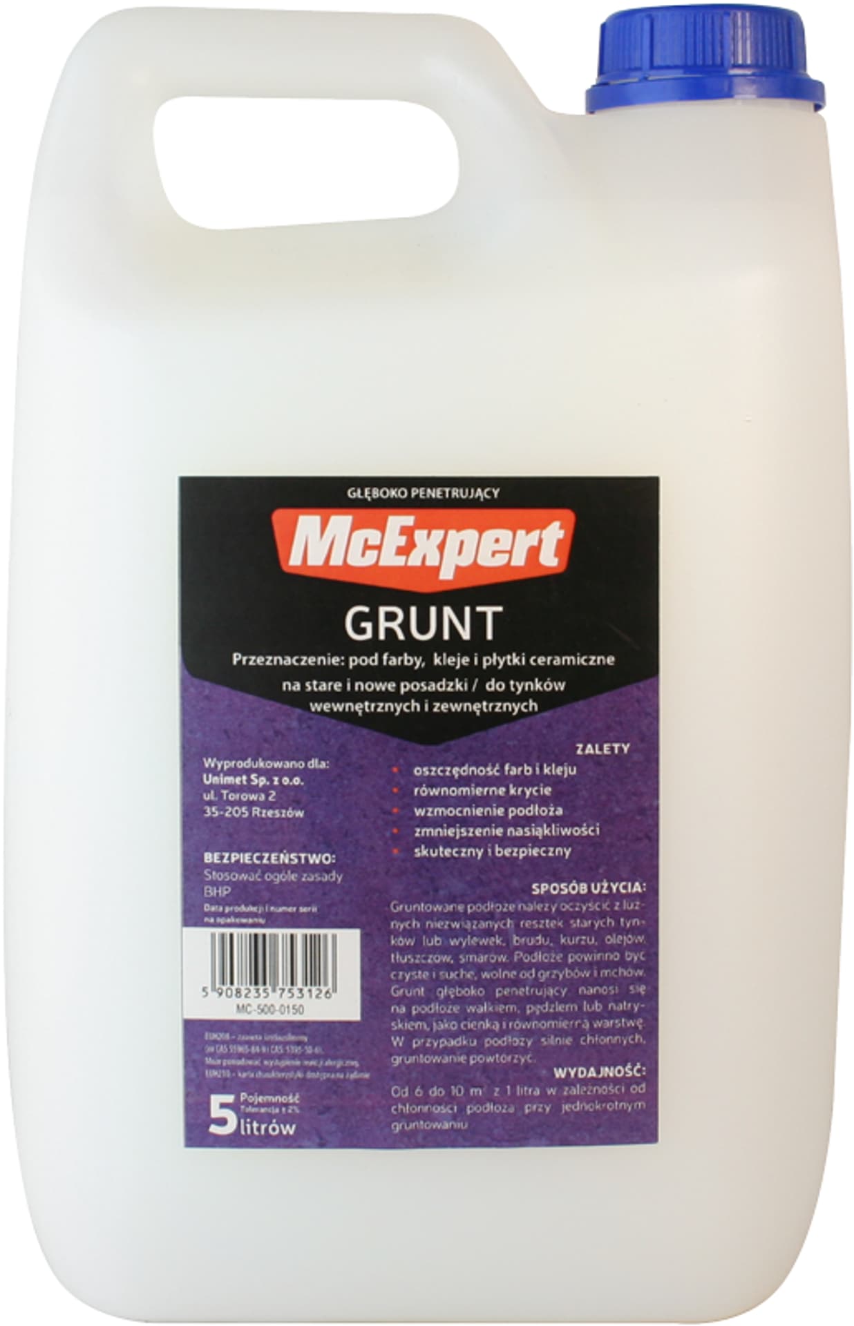 

GRUNT GŁĘBOKOPENETRUJĄCY 5L
