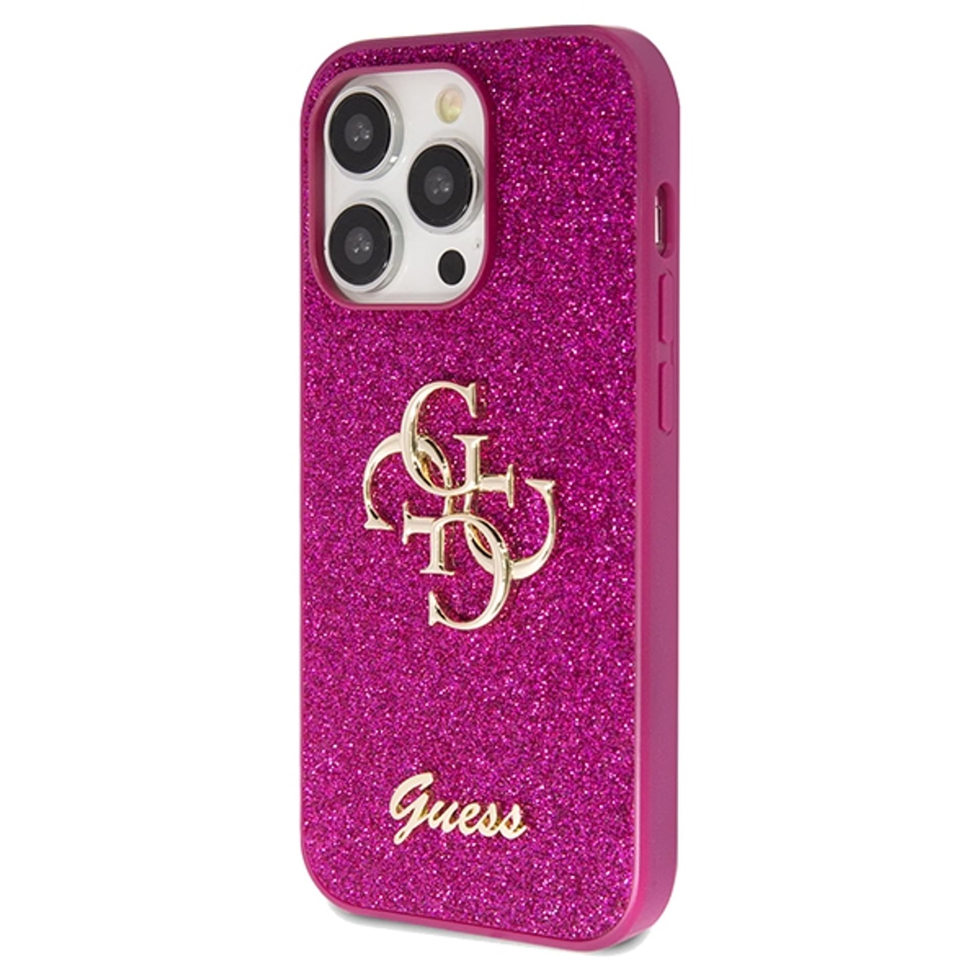 

Guess GUHCP15XHG4SGU iPhone 15 Pro Max 6.7" fioletowy/purple hardcase Glitter Script Big 4G
