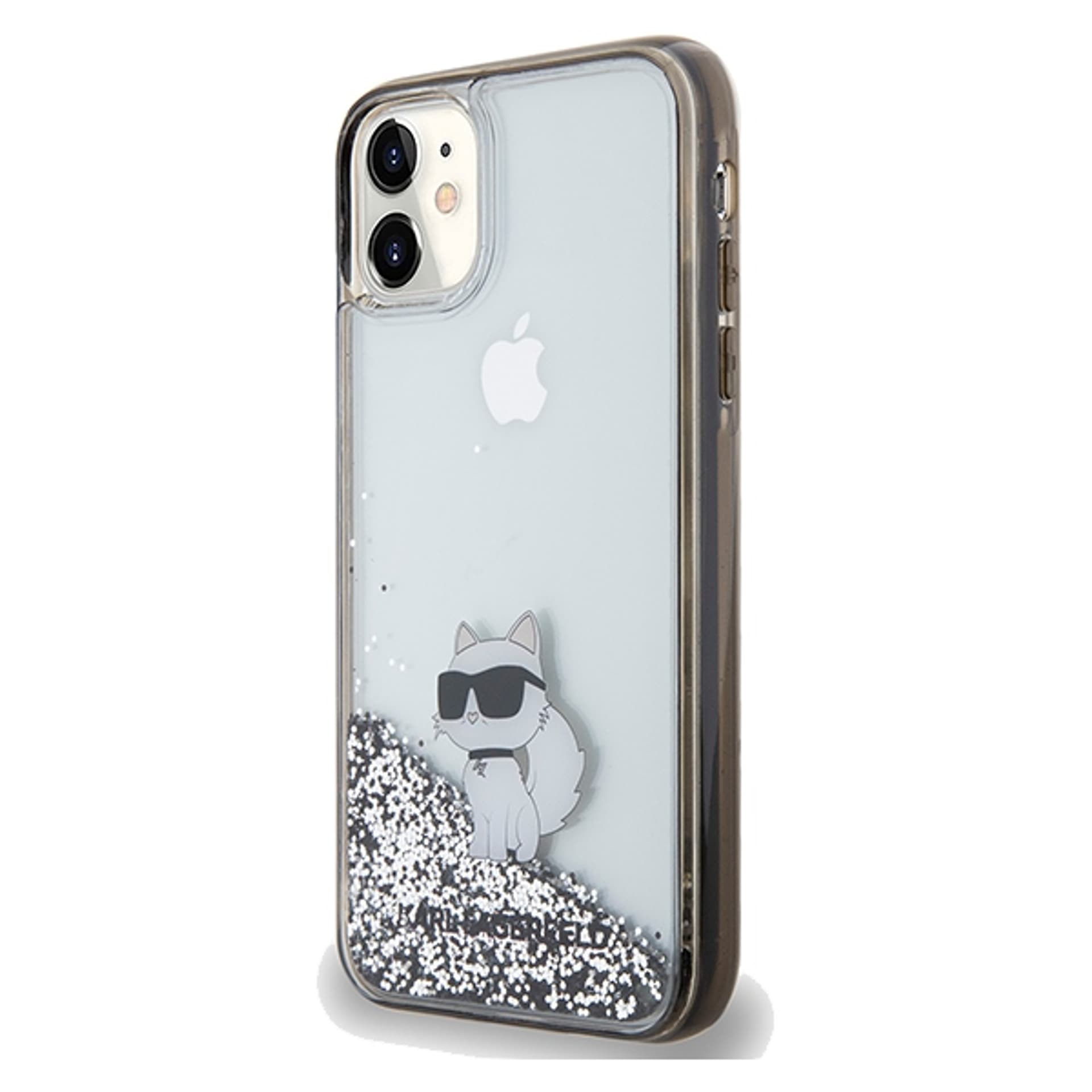 

Karl Lagerfeld KLHCN61LKCNSK iPhone 11 / Xr 6.1" transparent hardcase Liquid Glitter Choupette