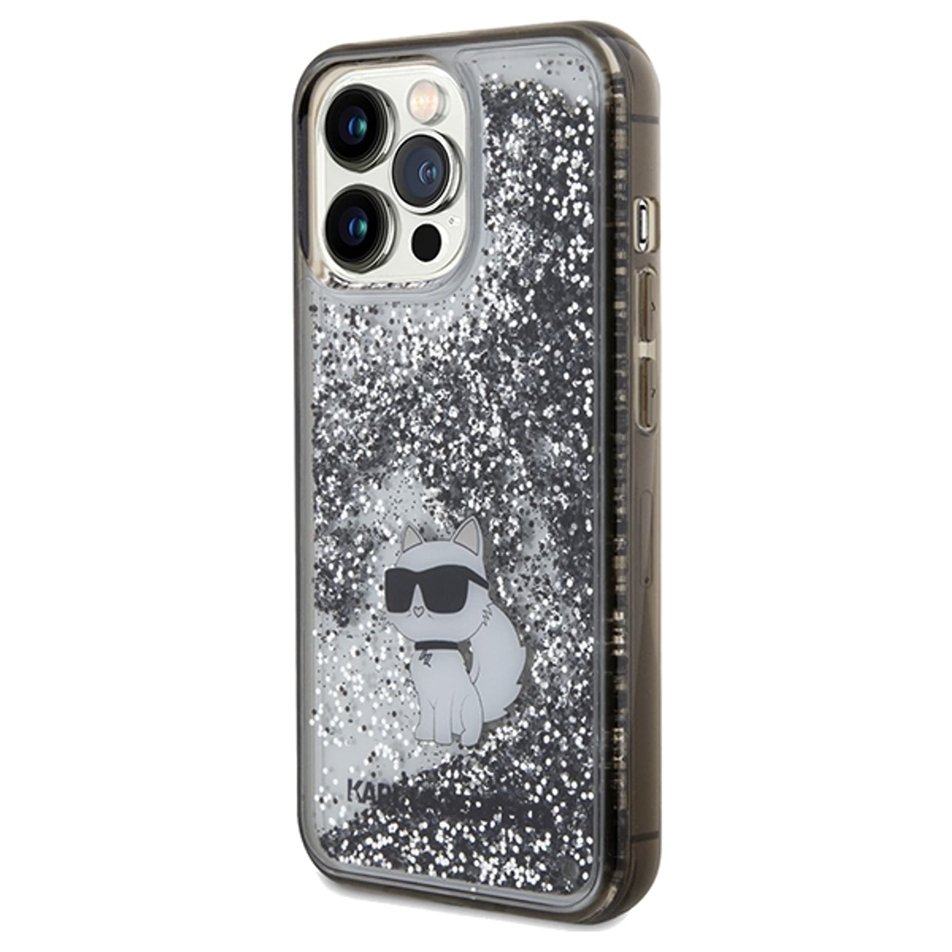 

Karl Lagerfeld KLHCP13LLKCNSK iPhone 13 Pro / 13 6.1" transparent hardcase Liquid Glitter Choupette
