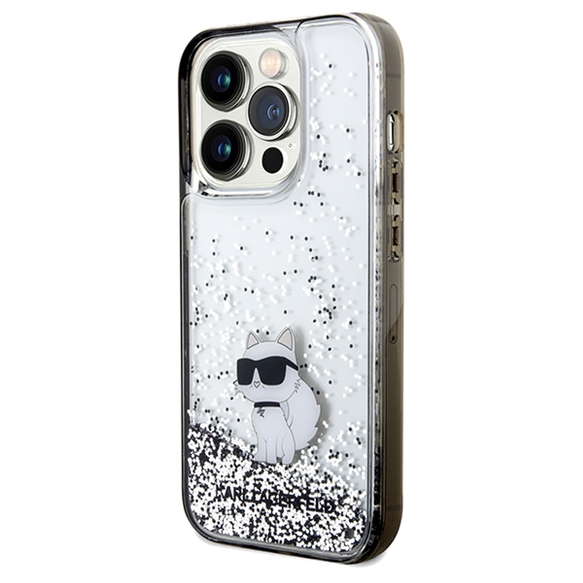 

Karl Lagerfeld KLHCP14XLKCNSK iPhone 14 Pro Max 6.7" transparent hardcase Liquid Glitter Choupette
