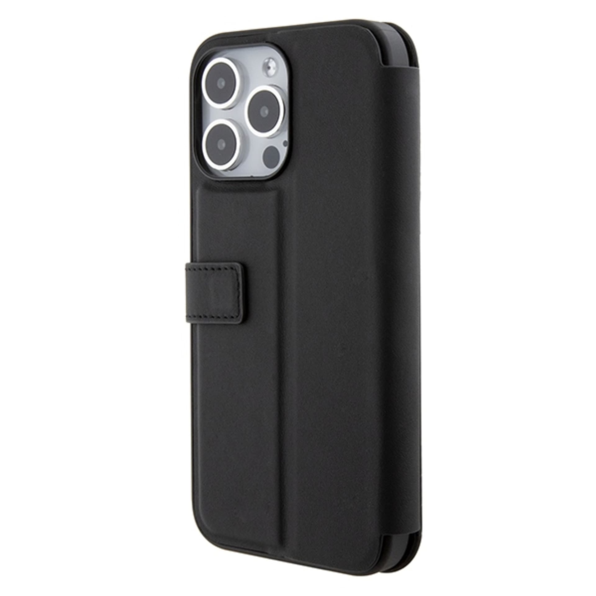 

Mercedes MEBKP15X8ROLK iPhone 15 Pro Max 6.7" czarny/black bookcase Leather Wave Patern