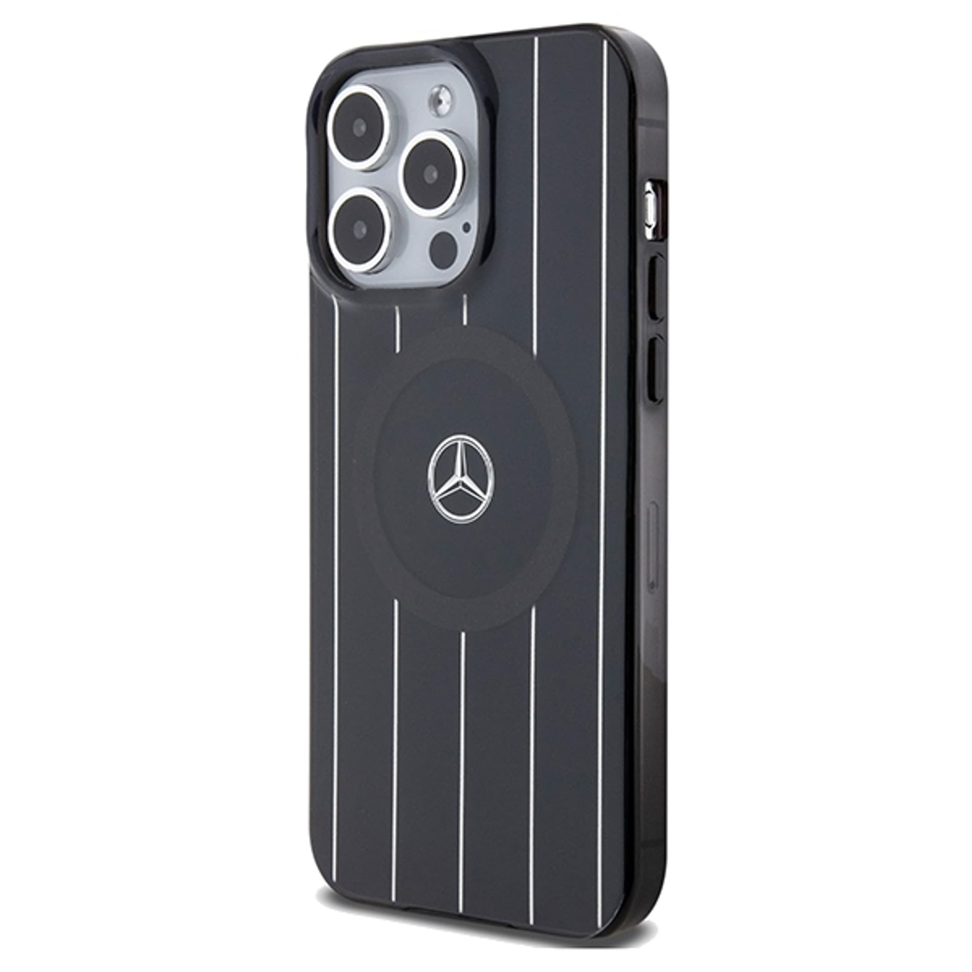 

Mercedes MEHMP15L23HRSK iPhone 15 Pro 6.1" czarny/black hardcase Double Layer Crossed Lines MagSafe