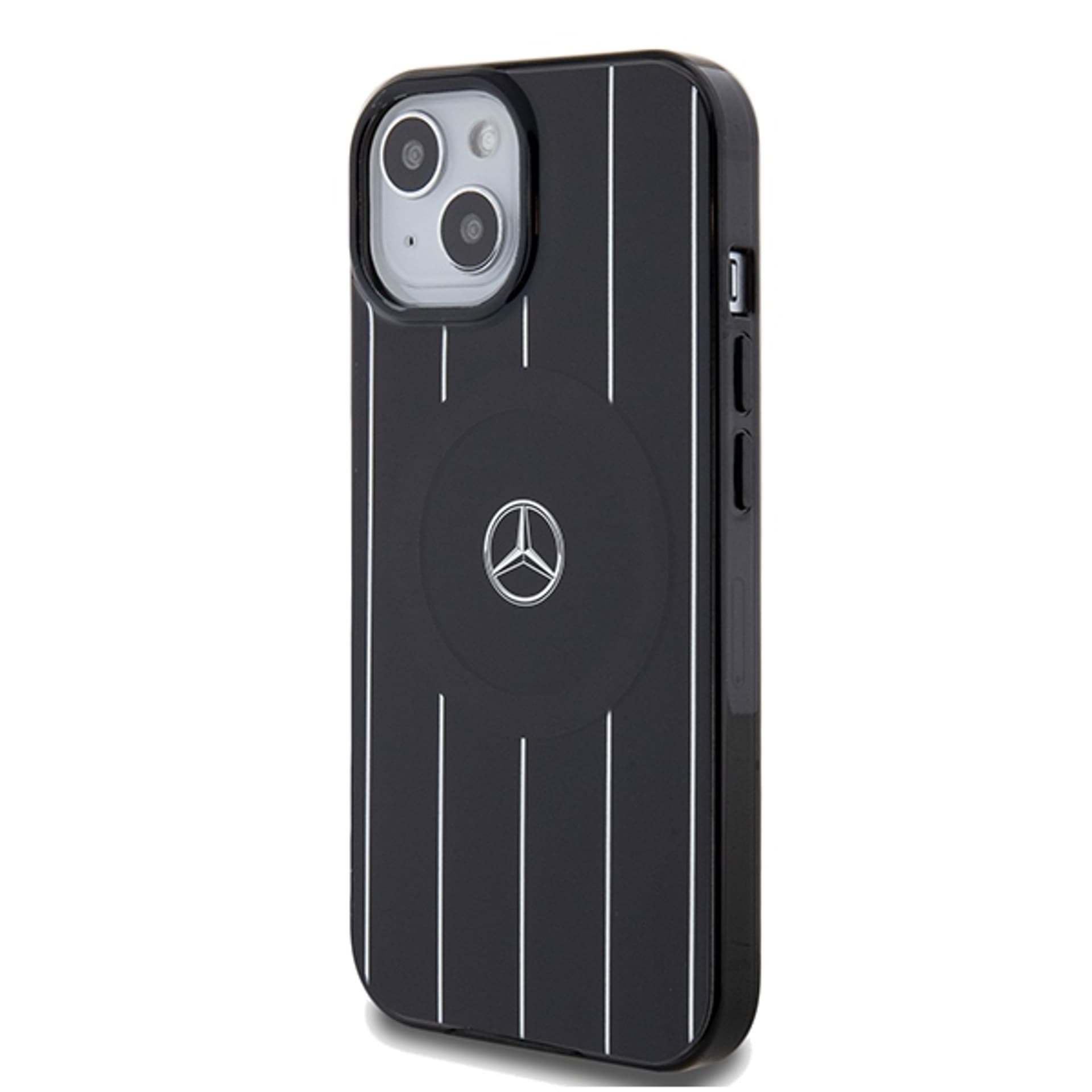 

Mercedes MEHMP15S23HRSK iPhone 15 6.1" czarny/black hardcase Double Layer Crossed Lines MagSafe