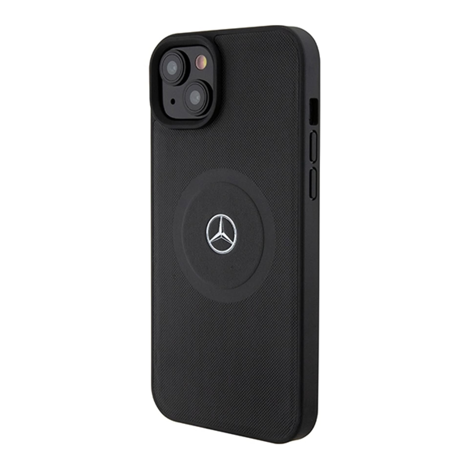 

Mercedes MEHMP15S23RMMK iPhone 15 6.1" czarny/black hardcase Crossed Lines Pattern Leather MagSafe