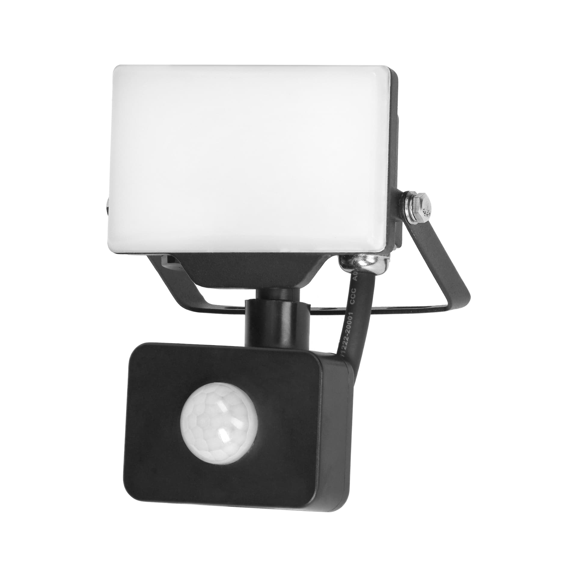 

PORTO S LED 10W naświetlacz z PIR, 800lm, IP44, 4000K, aluminium + poliwęglan
