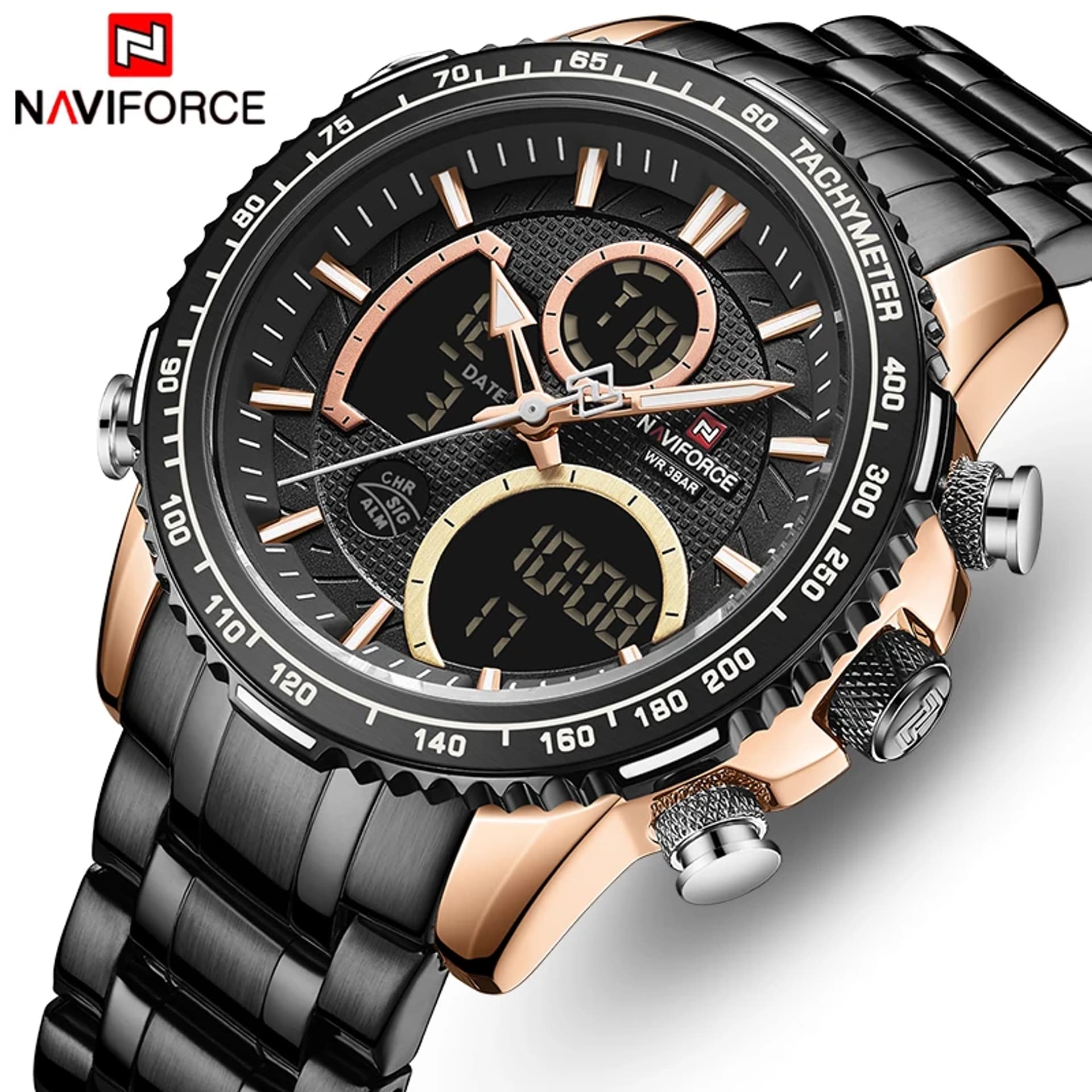 

ZEGAREK MĘSKI NAVIFORCE NF9182 - (zn118d) + BOX, Zn118d) + bo