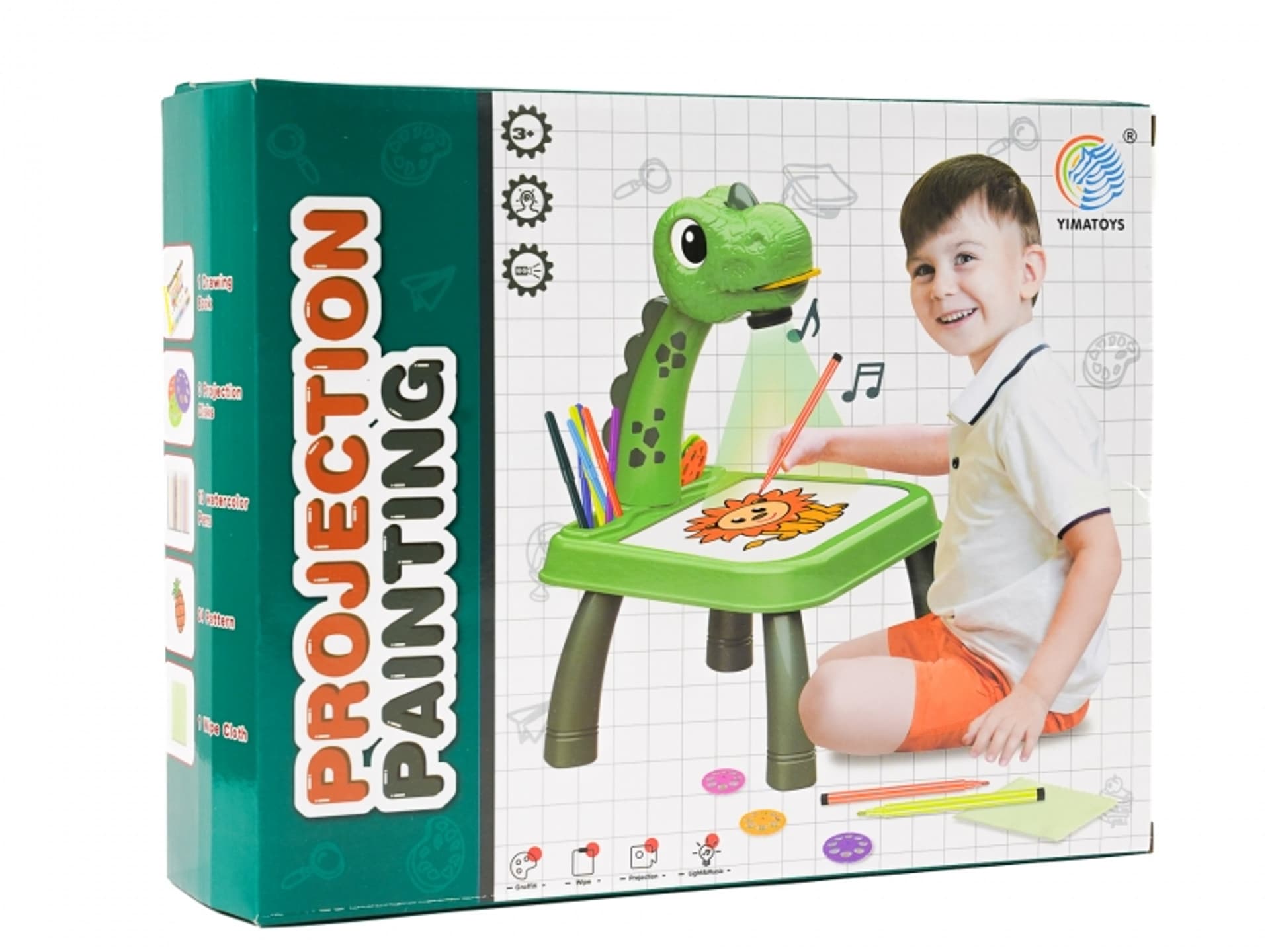 

Stolik do rysowania projektor rzutnik Dinozaur z dźwiękiem